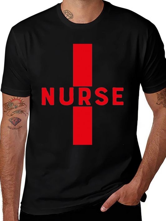 Nurse Red Cross Black T-Shirt