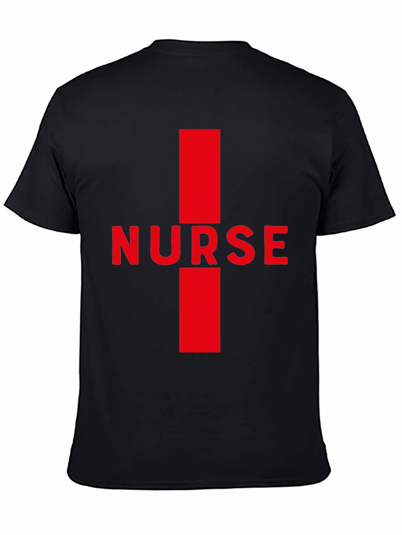 Nurse Red Cross Black T-Shirt
