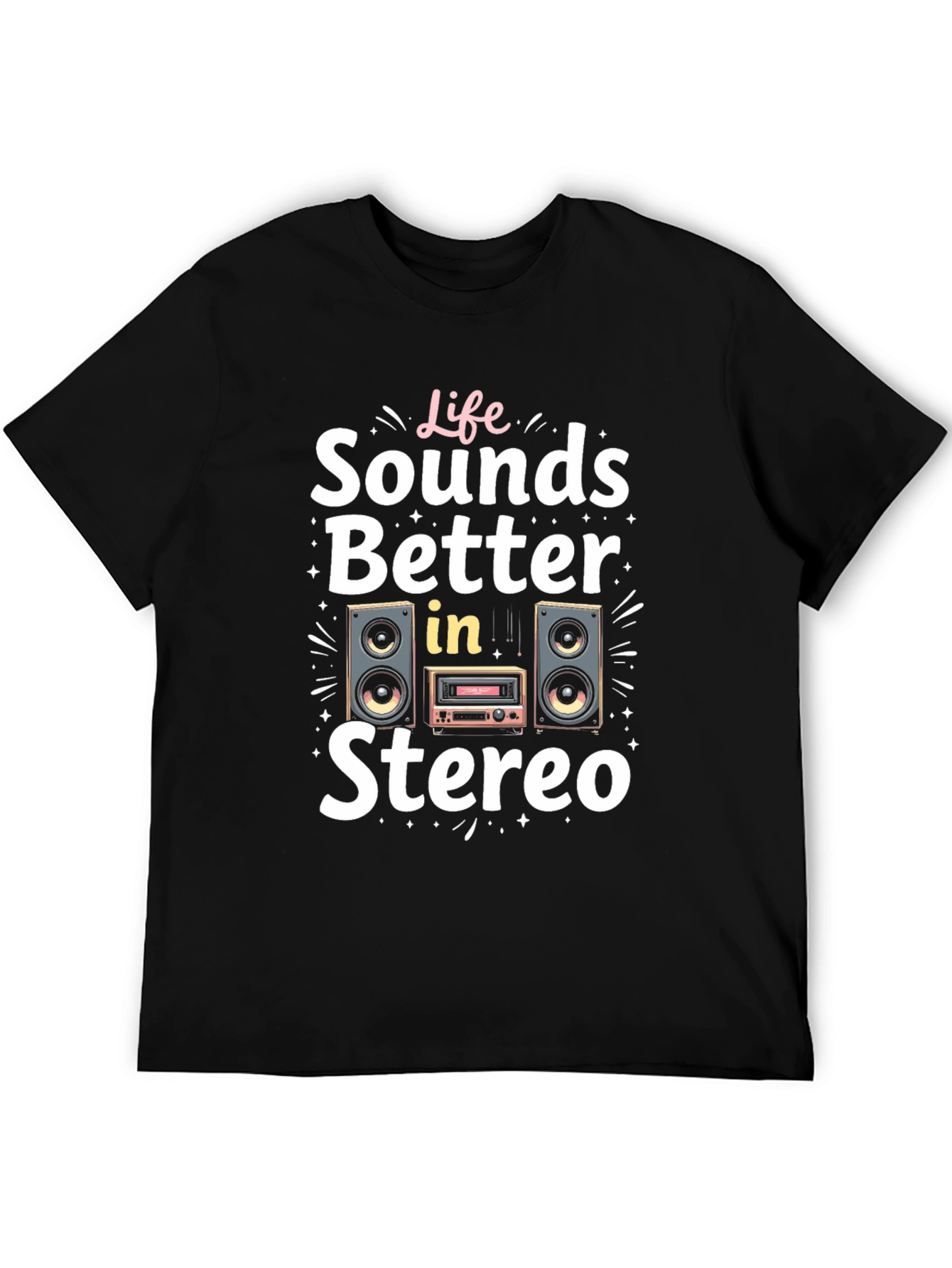 Life Sounds Better in Stereo Graphic Tee
