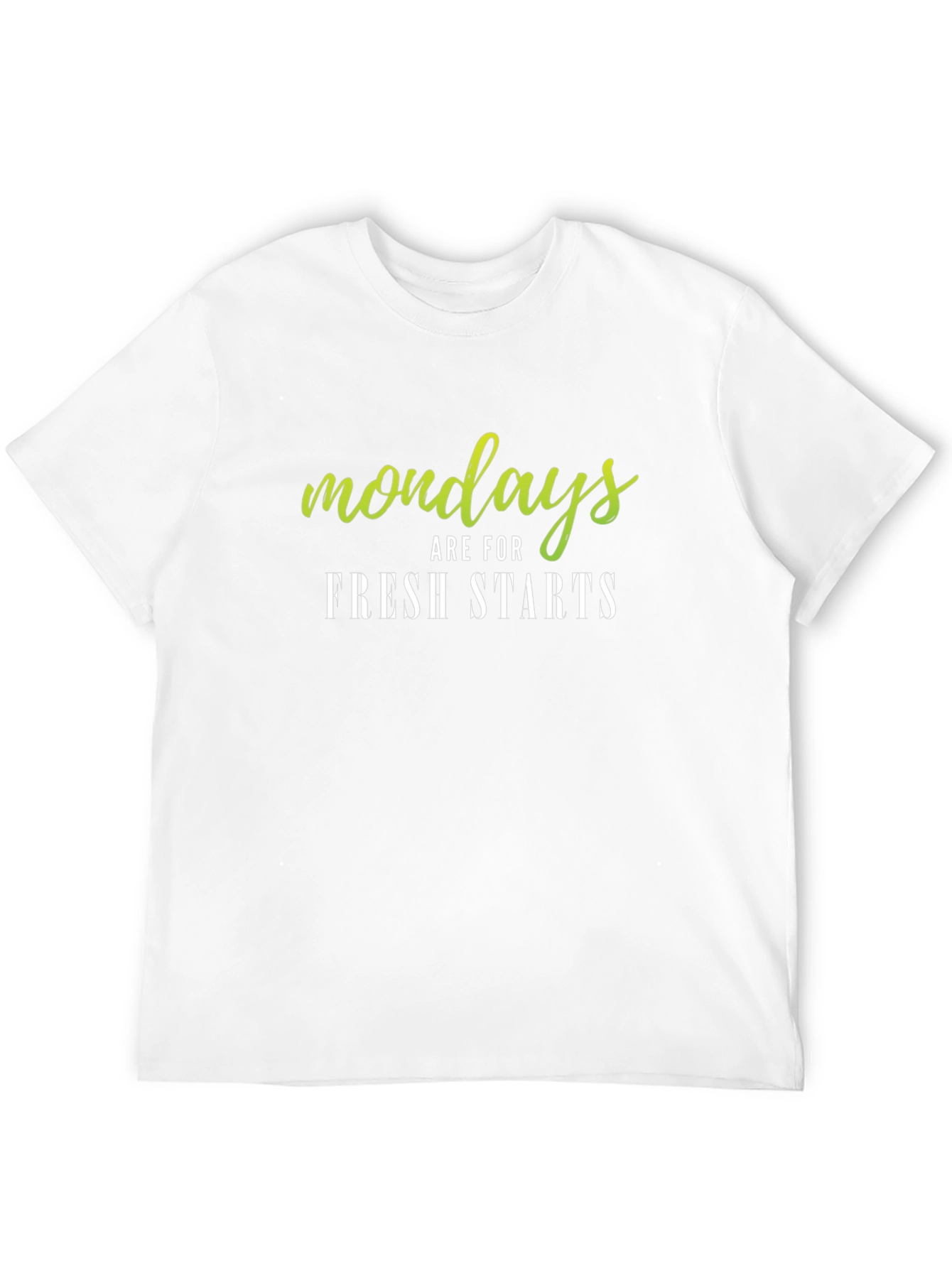 Monday Fresh Start Black T-Shirt
