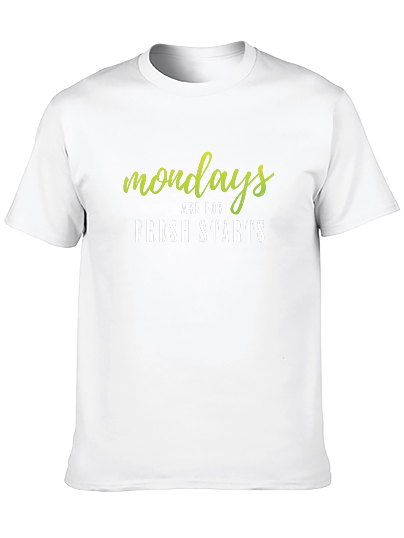Monday Fresh Start Black T-Shirt
