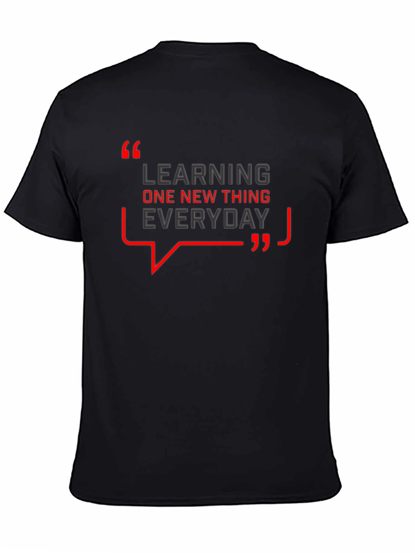 Learning Everyday Graphic T-Shirt - Black