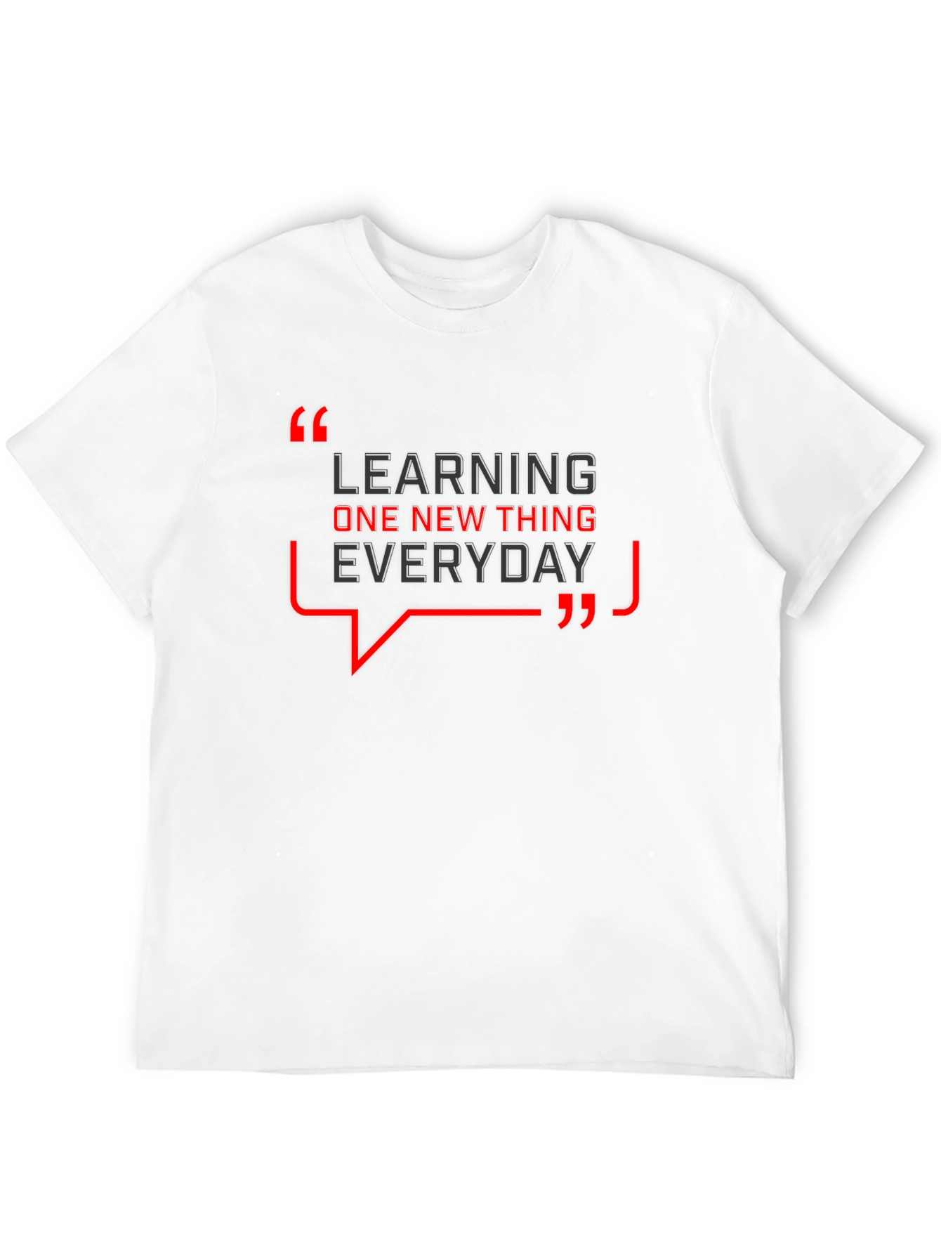 Learning Everyday Graphic T-Shirt - Black