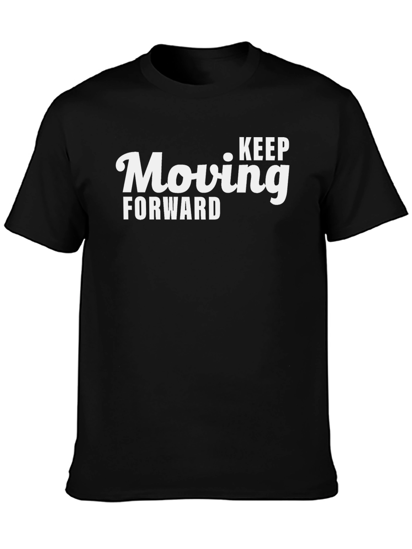 Keep Moving Forward Graphic Tee - Black