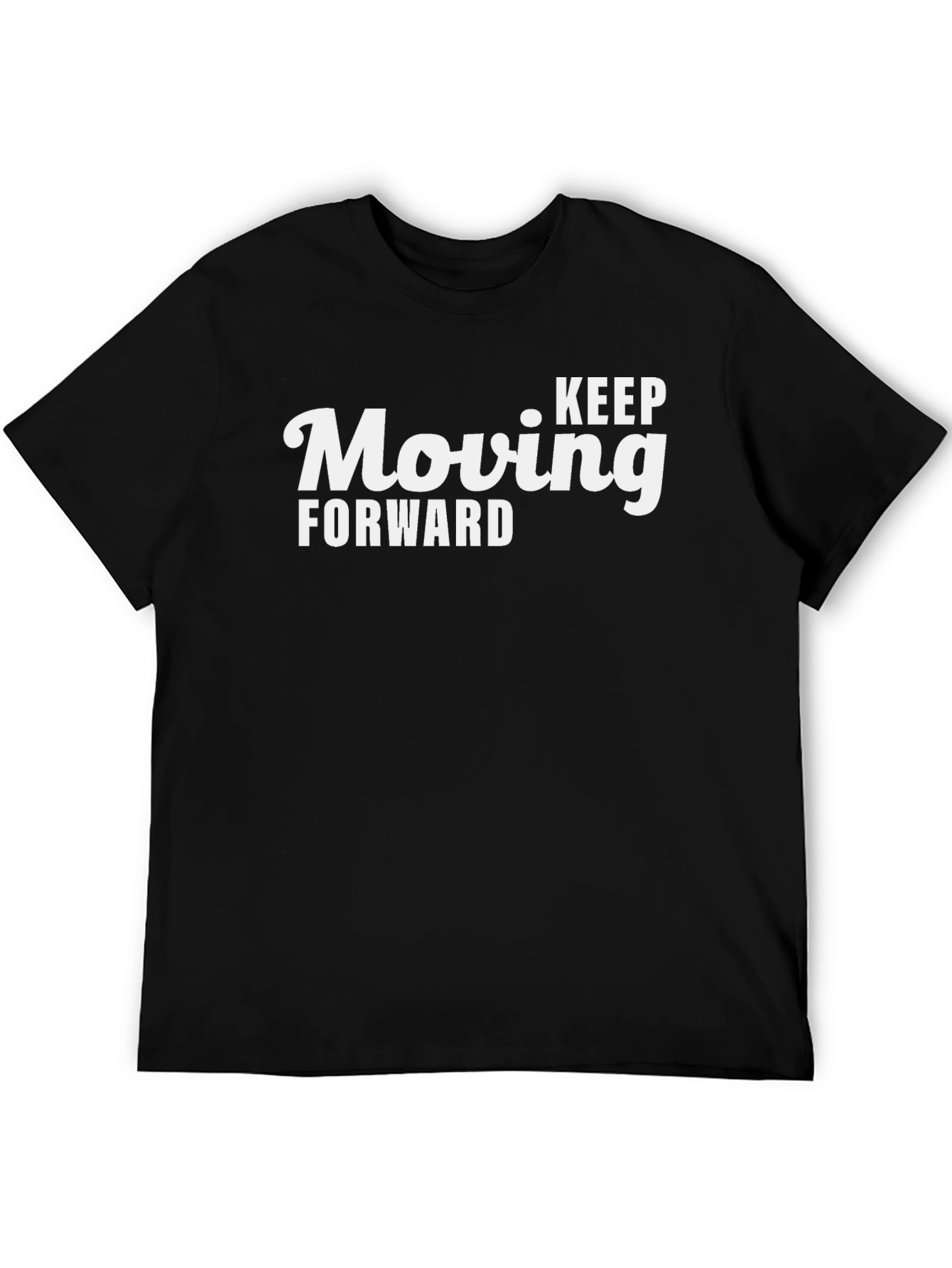 Keep Moving Forward Graphic Tee - Black