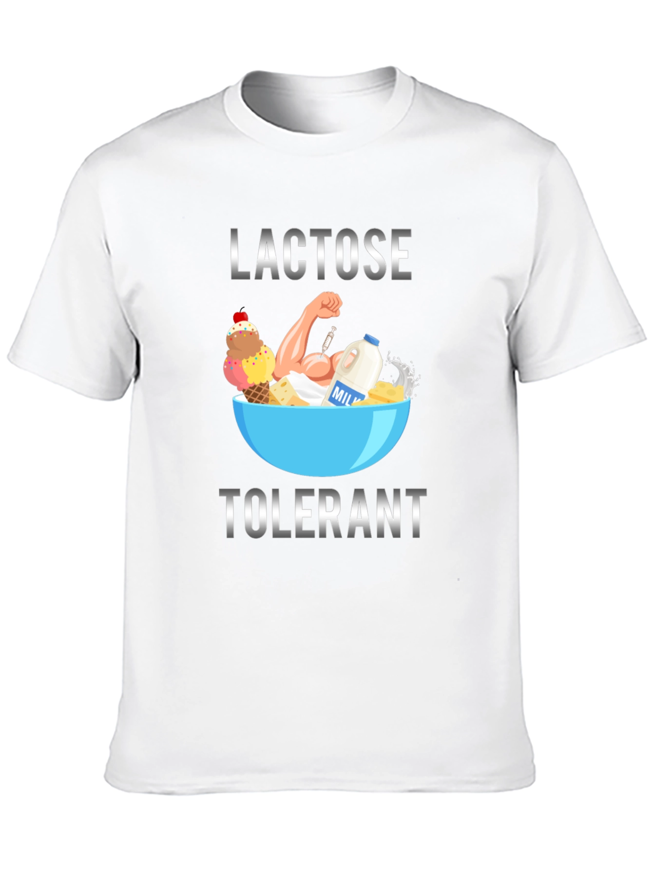 Lactose Tolerant Graphic Tee - Black