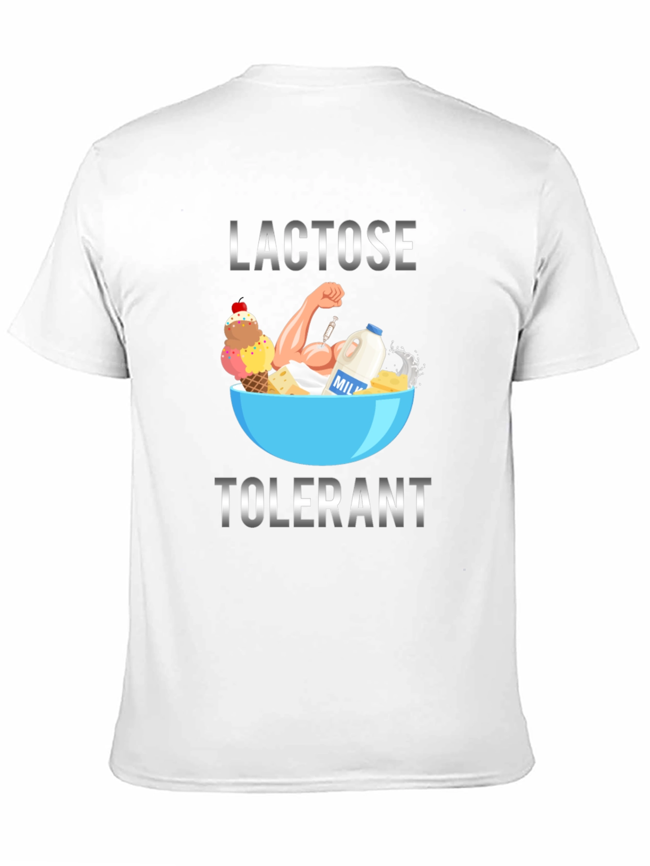 Lactose Tolerant Graphic Tee - Black