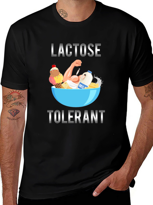 Lactose Tolerant Graphic Tee - Black