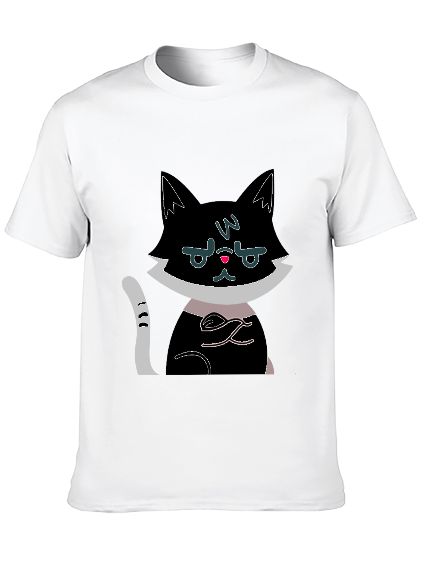 Grumpy Cat Graphic Tee - Black Cotton Shirt