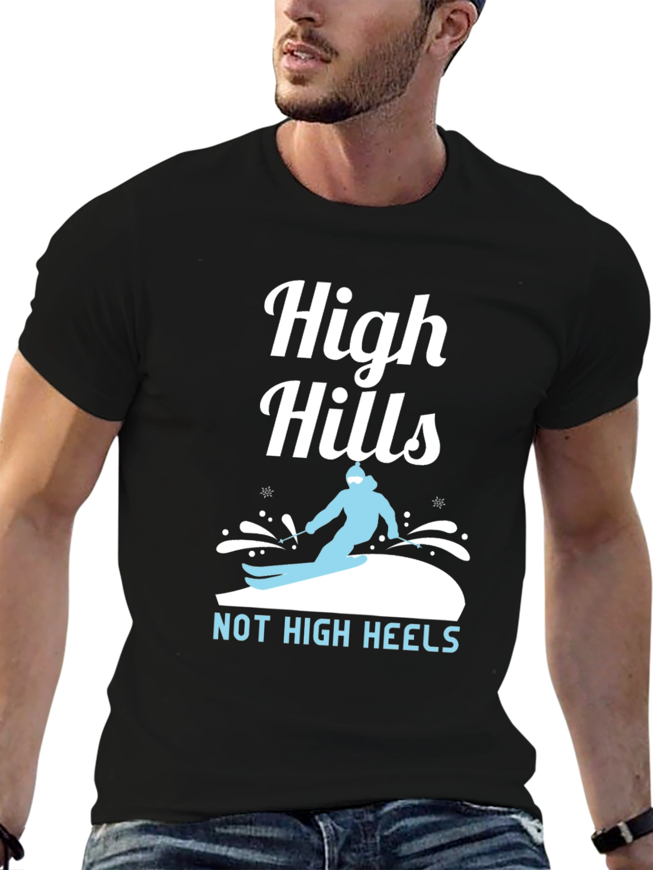 High Hills Not High Heels Graphic Tee