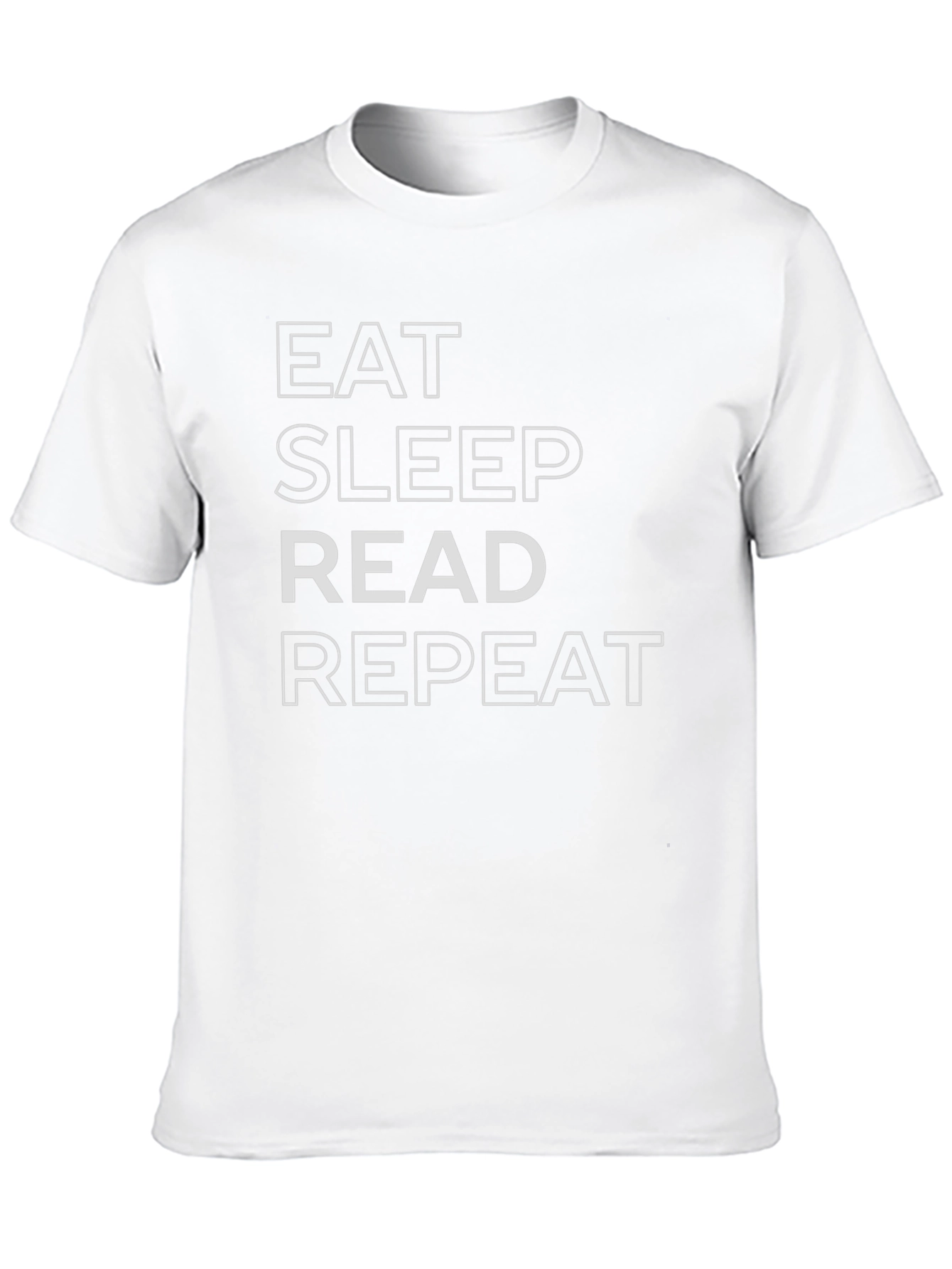 Eat Sleep Read Repeat Black T-Shirt