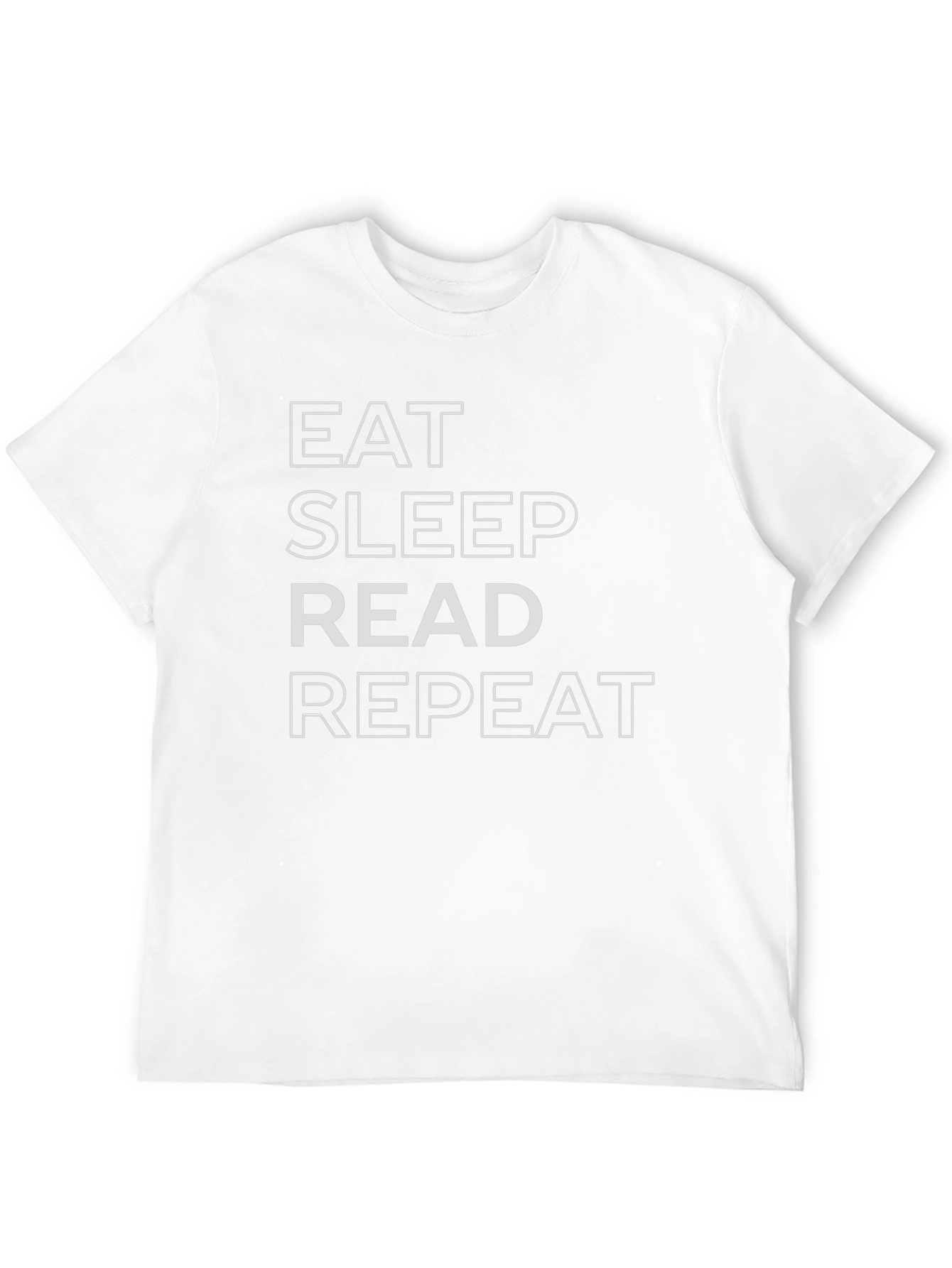 Eat Sleep Read Repeat Black T-Shirt