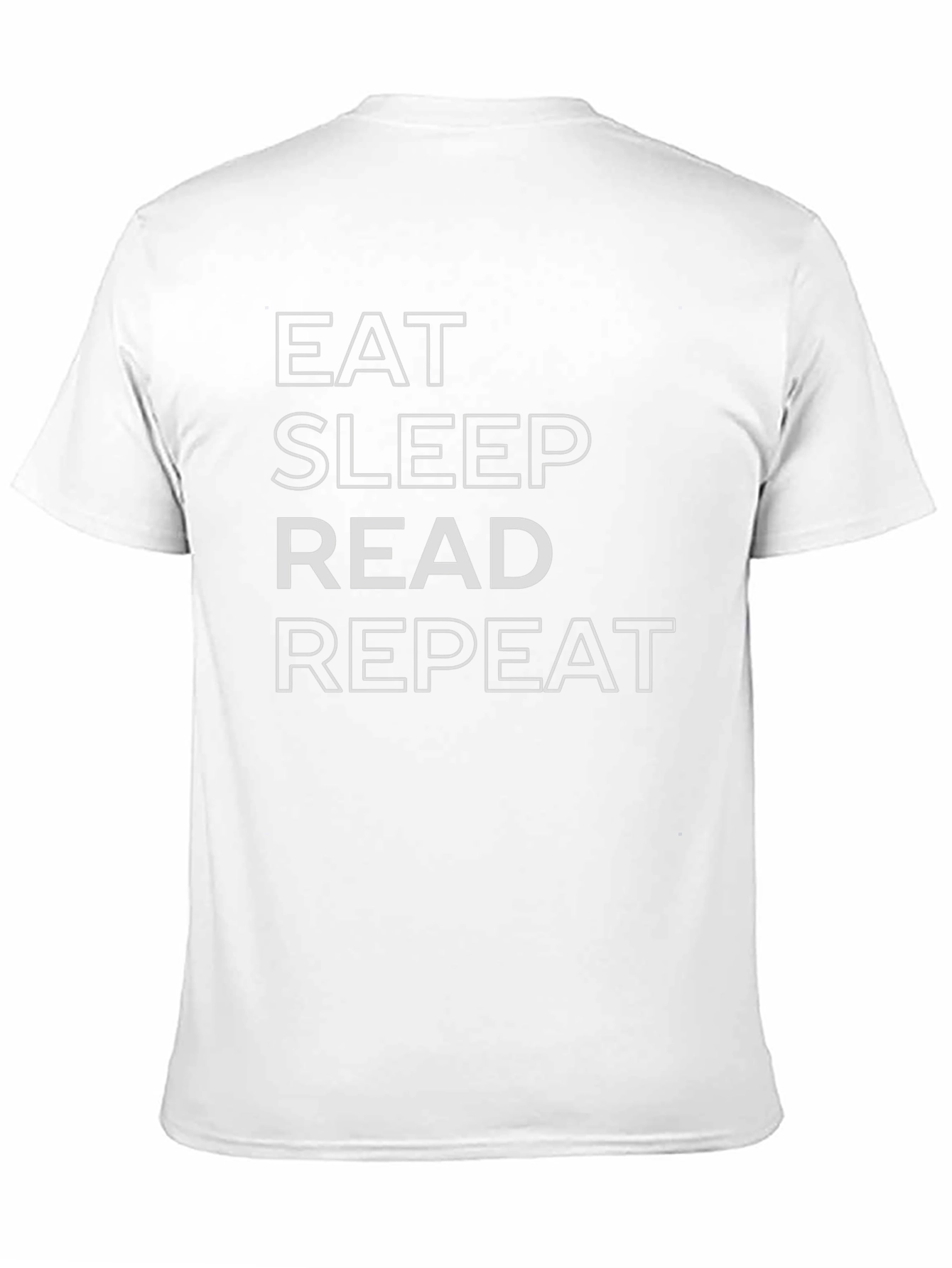 Eat Sleep Read Repeat Black T-Shirt