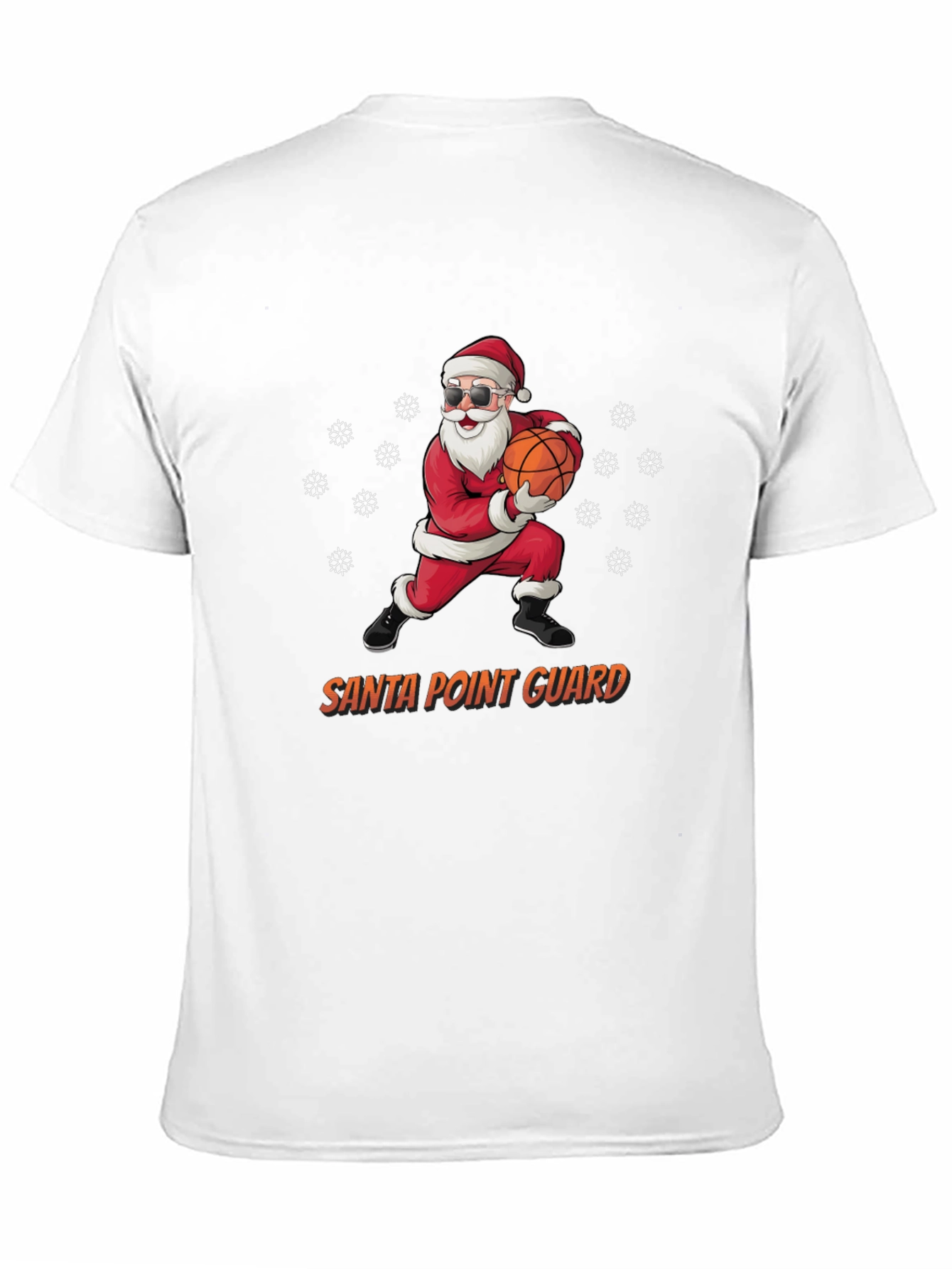 Santa Point Guard T-Shirt - Holiday Basketball