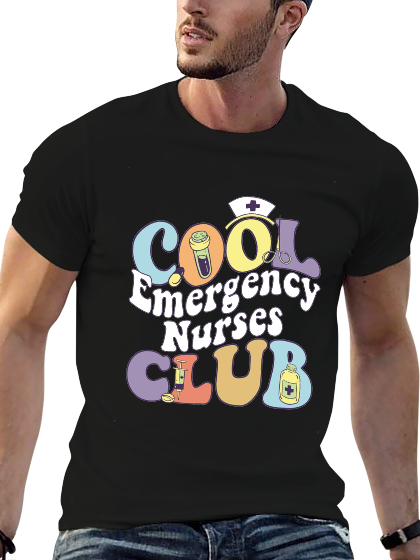 Cool Emergency Nurses Club T-Shirt
