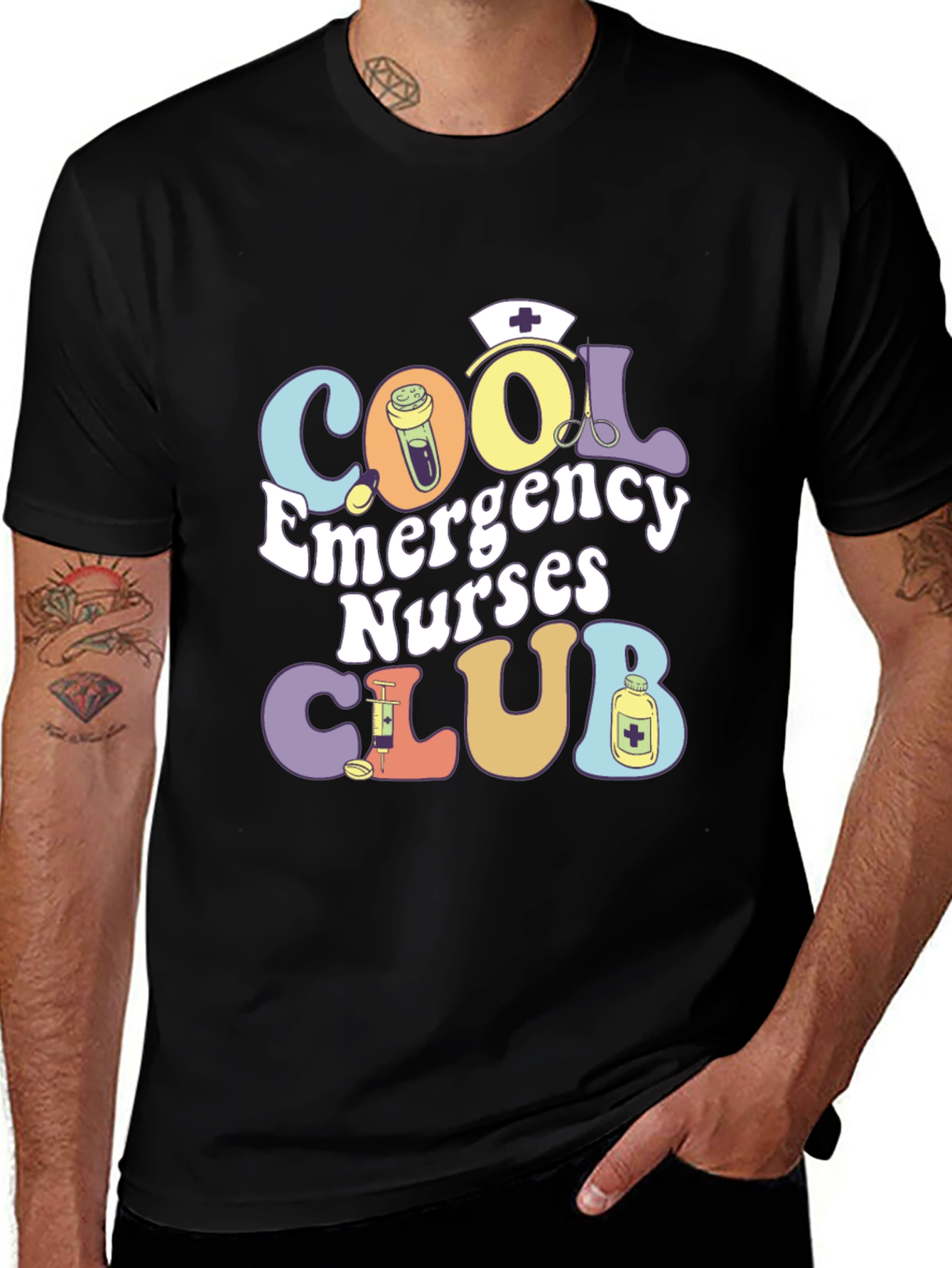 Cool Emergency Nurses Club T-Shirt