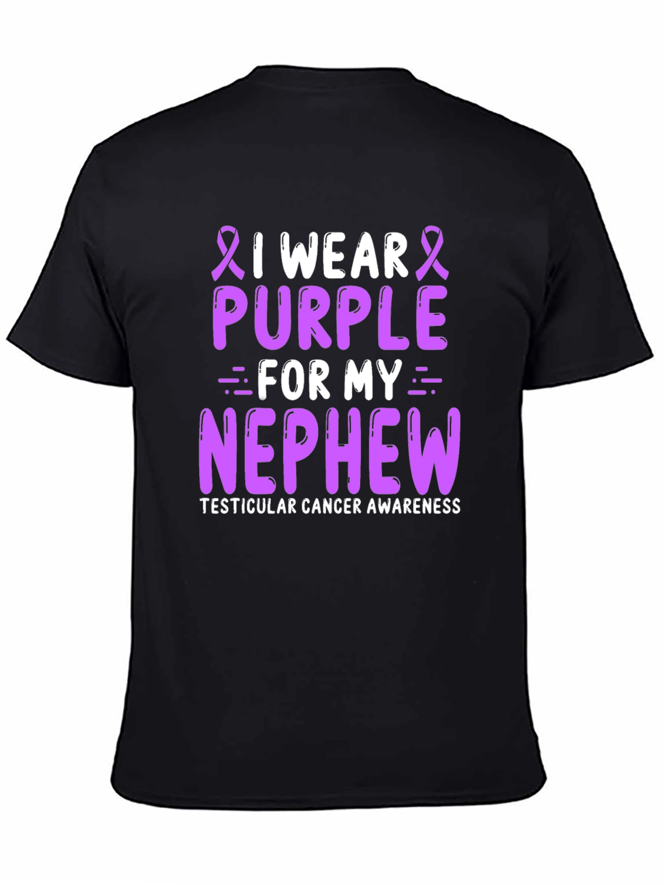 Purple Testicular Cancer Awareness T-Shirt