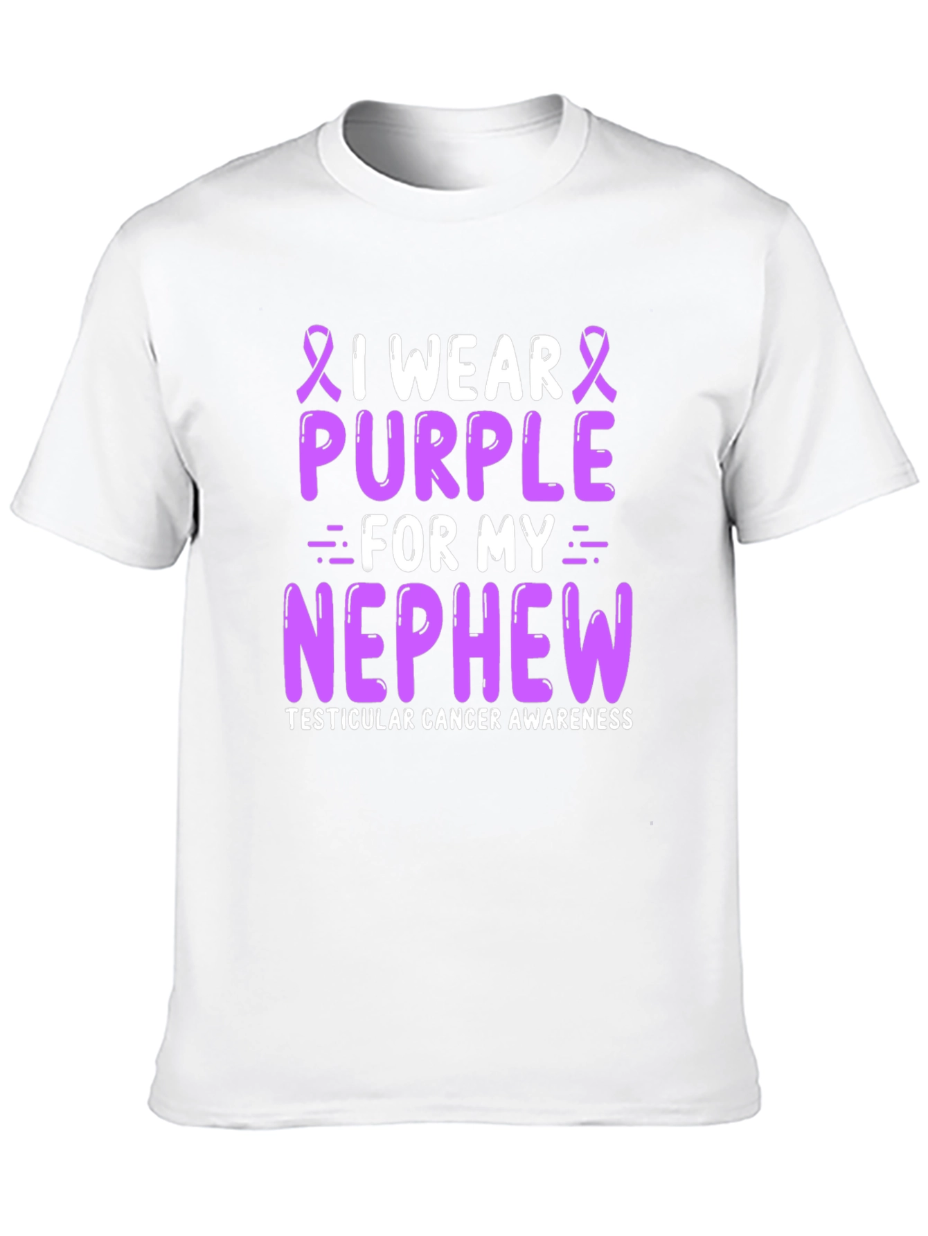 Purple Testicular Cancer Awareness T-Shirt