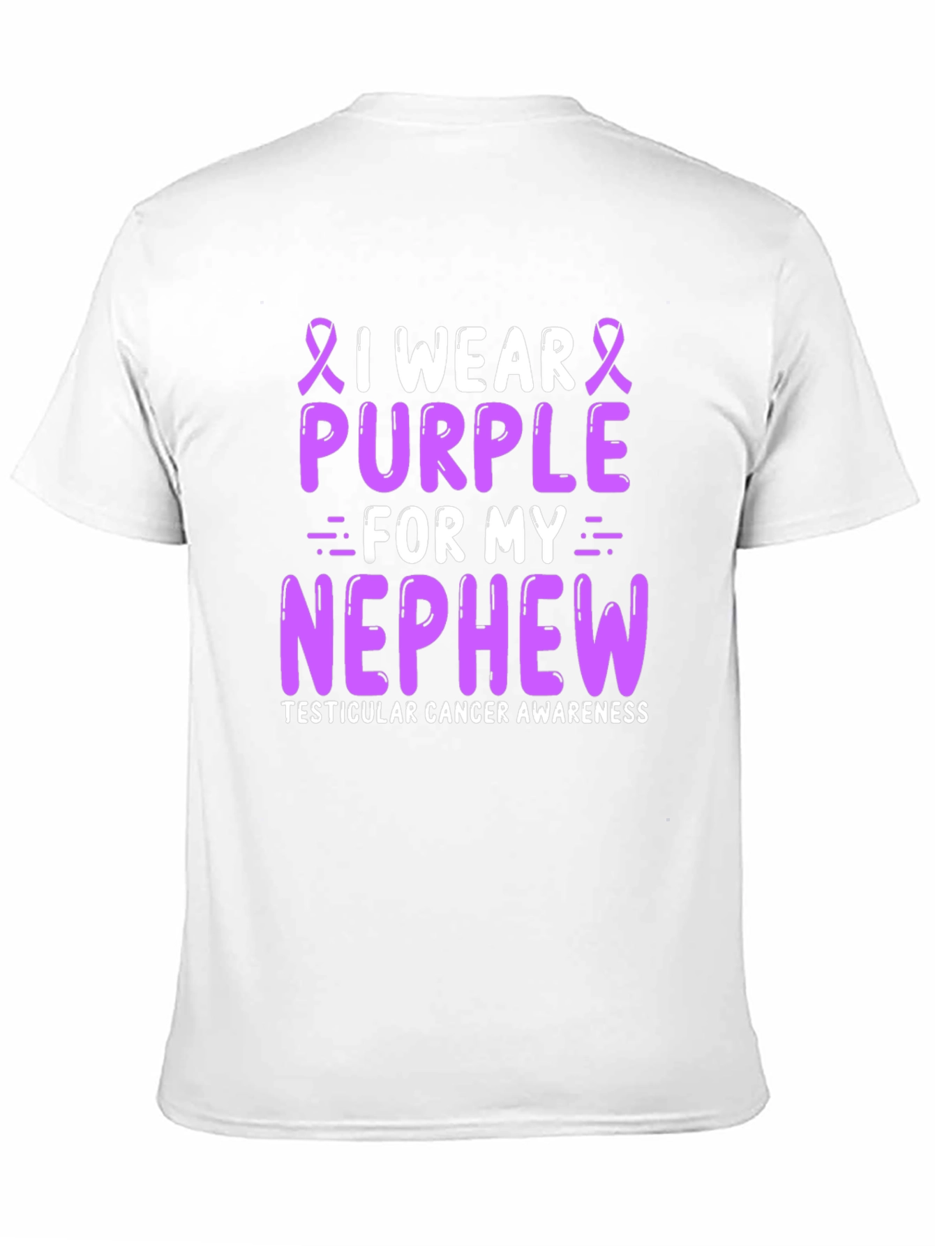 Purple Testicular Cancer Awareness T-Shirt