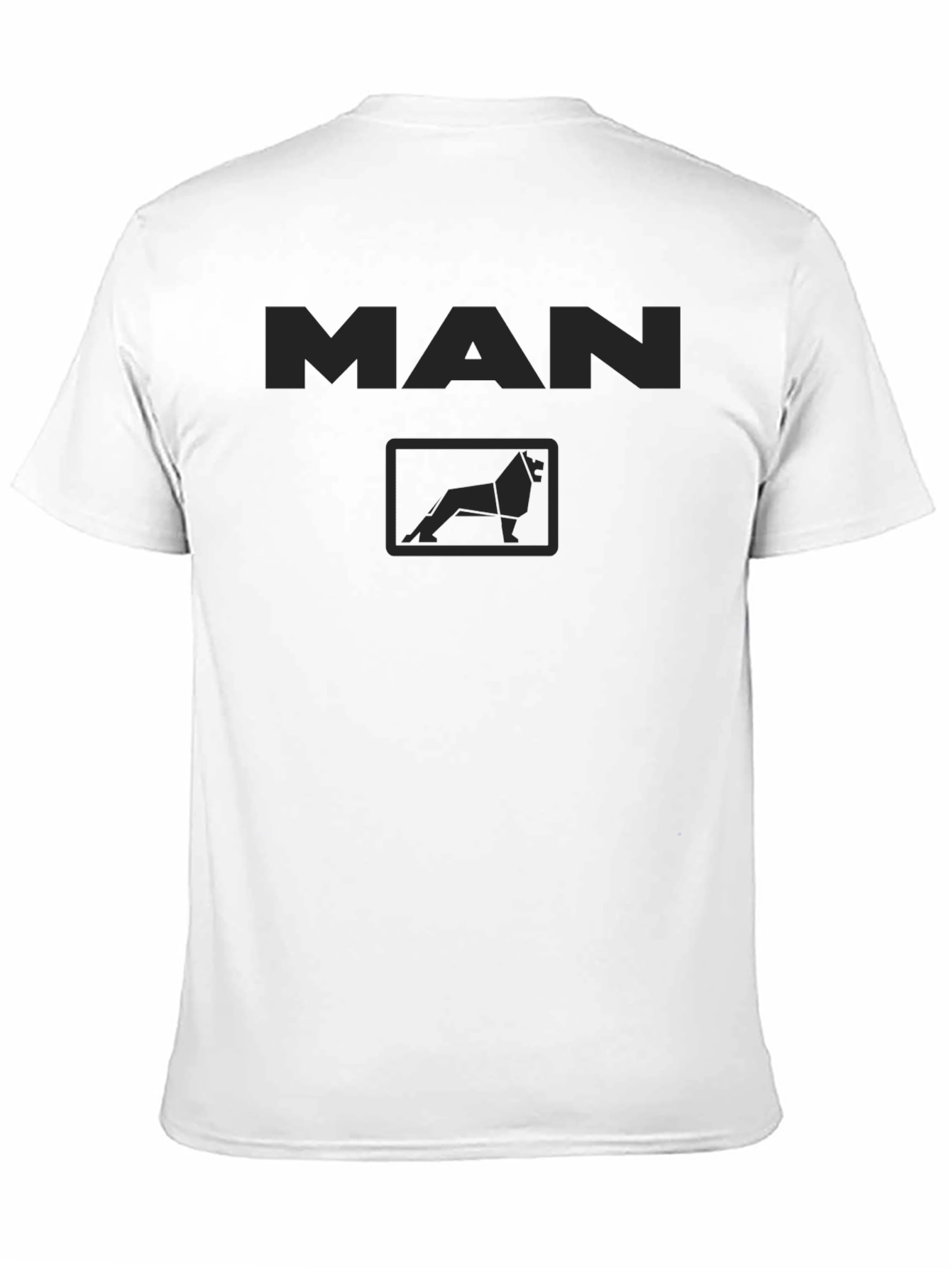 MAN Logo Graphic Black T-Shirt - Modern Style