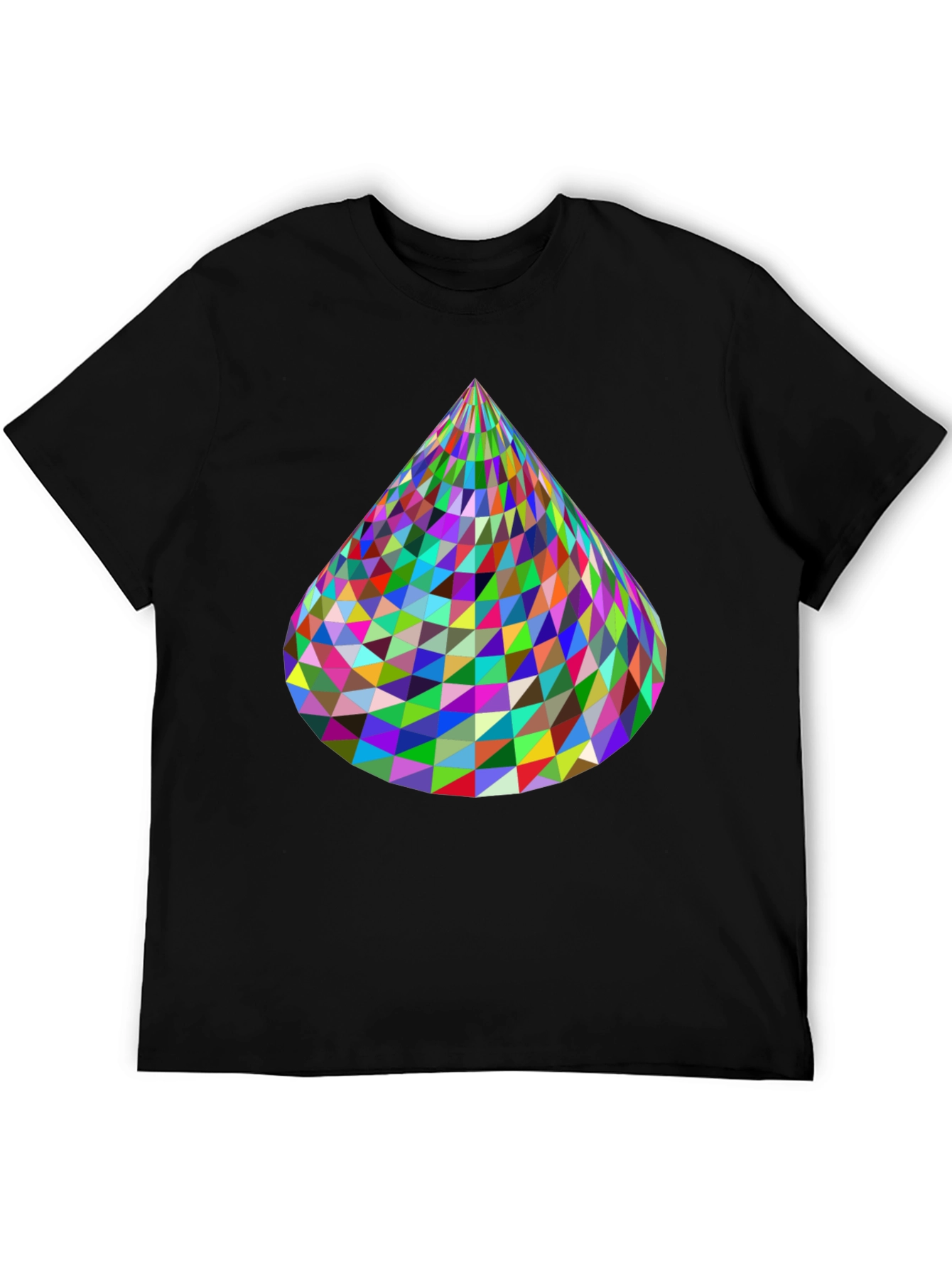 Geometric Cone T-Shirt - Vibrant & Modern Design