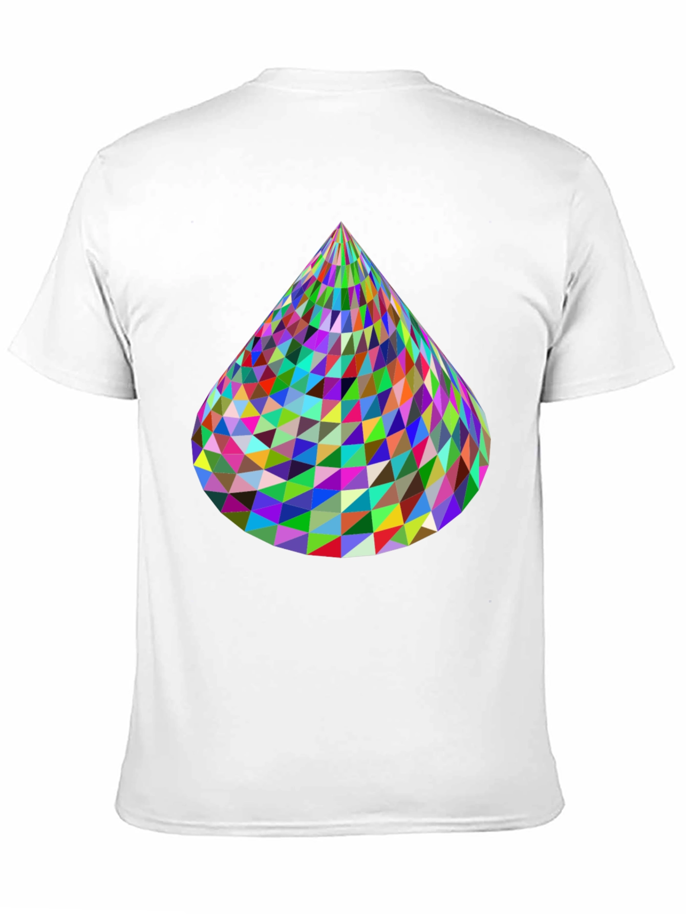 Geometric Cone T-Shirt - Vibrant & Modern Design