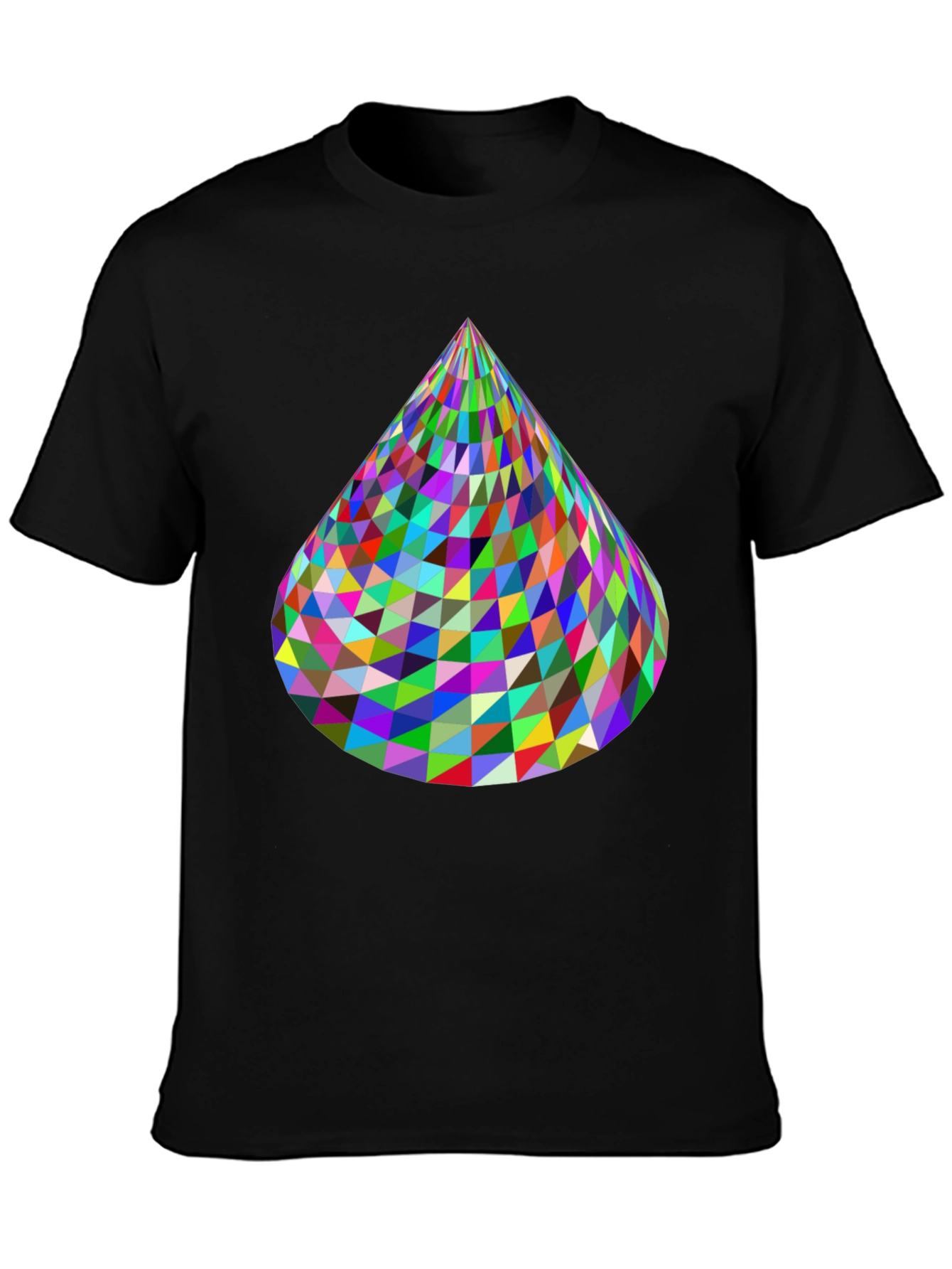 Geometric Cone T-Shirt - Vibrant & Modern Design