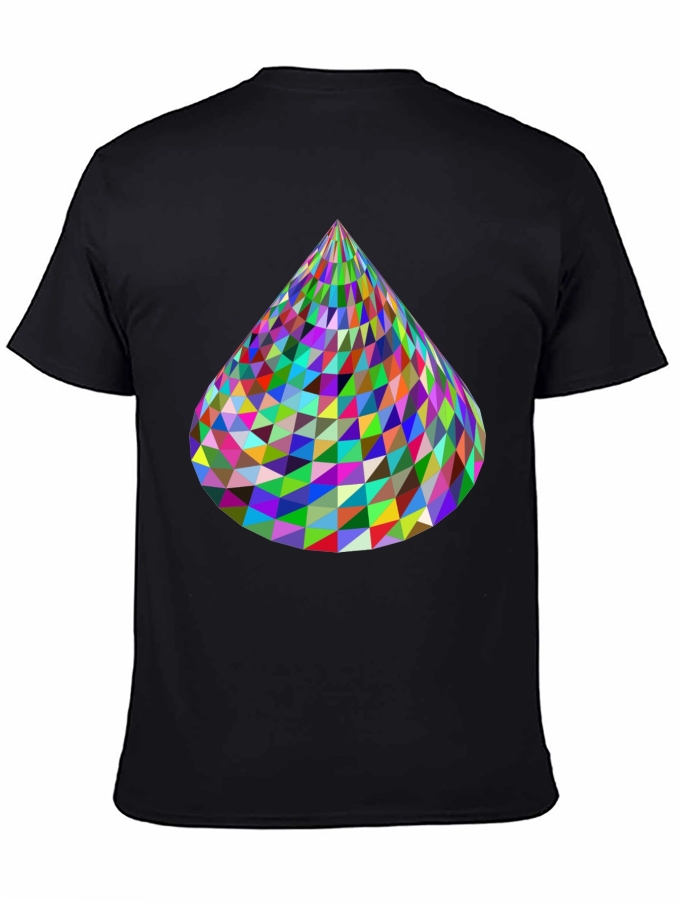 Geometric Cone T-Shirt - Vibrant & Modern Design