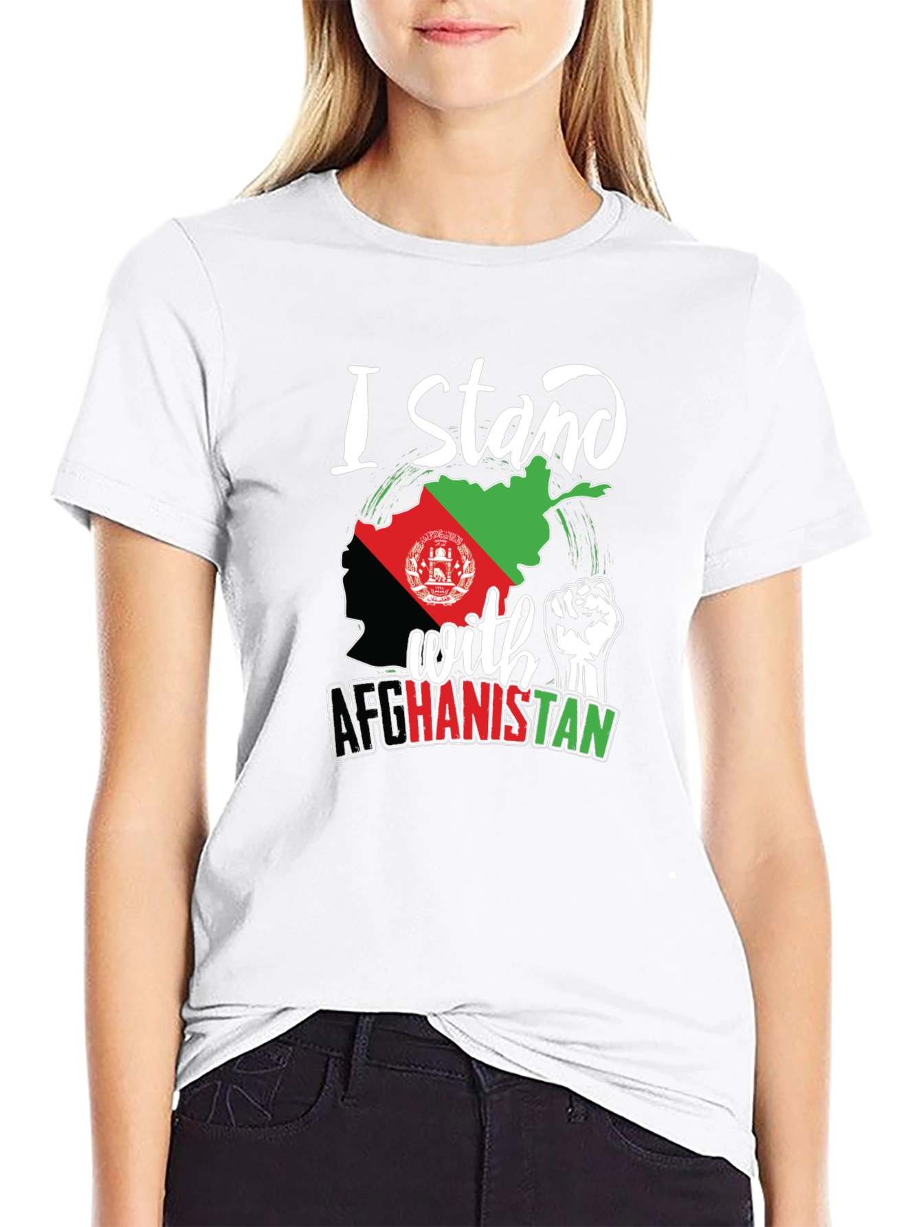 I Stand With Afghanistan Graphic Tee