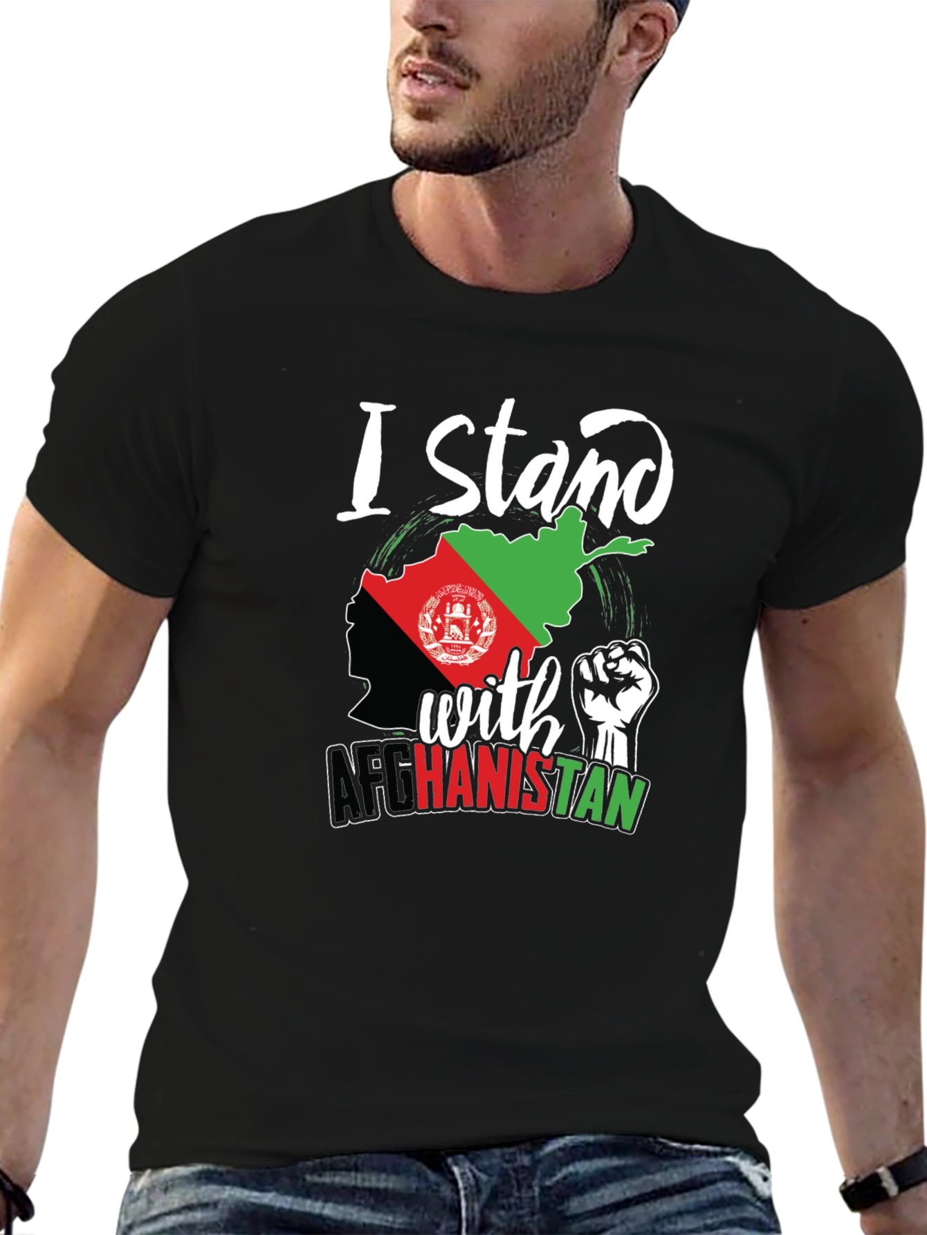I Stand With Afghanistan Graphic Tee
