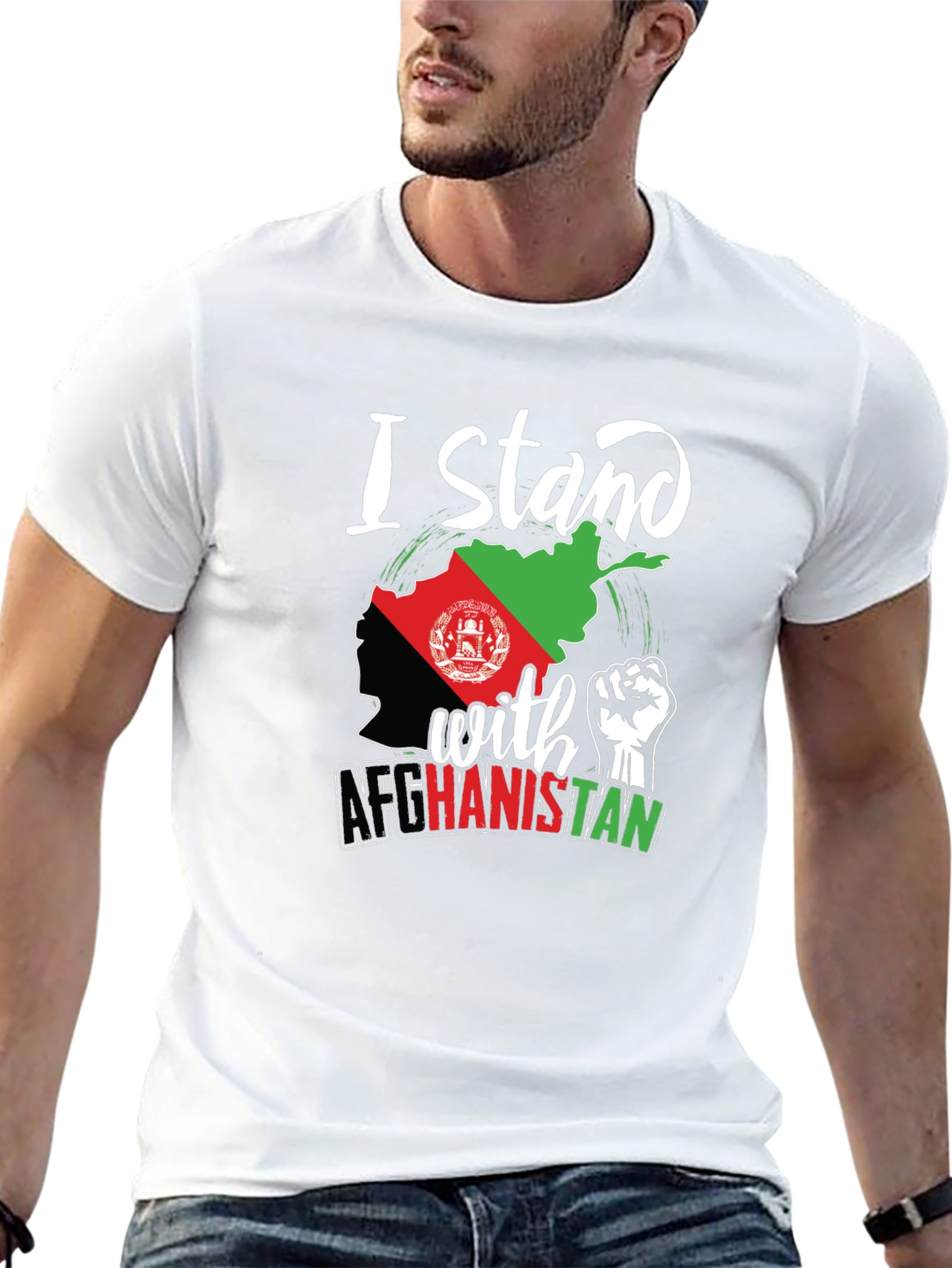 I Stand With Afghanistan Graphic Tee