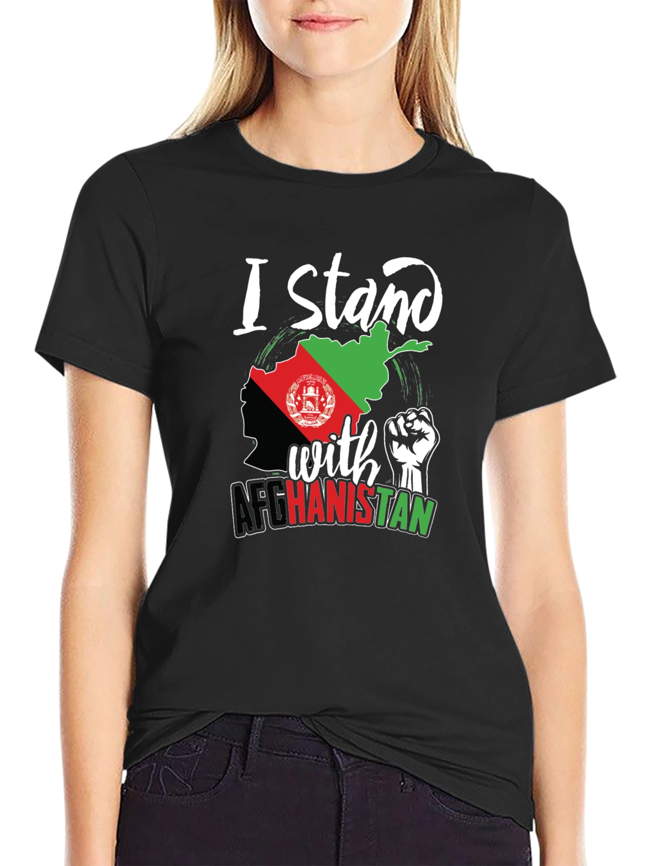 I Stand With Afghanistan Graphic Tee