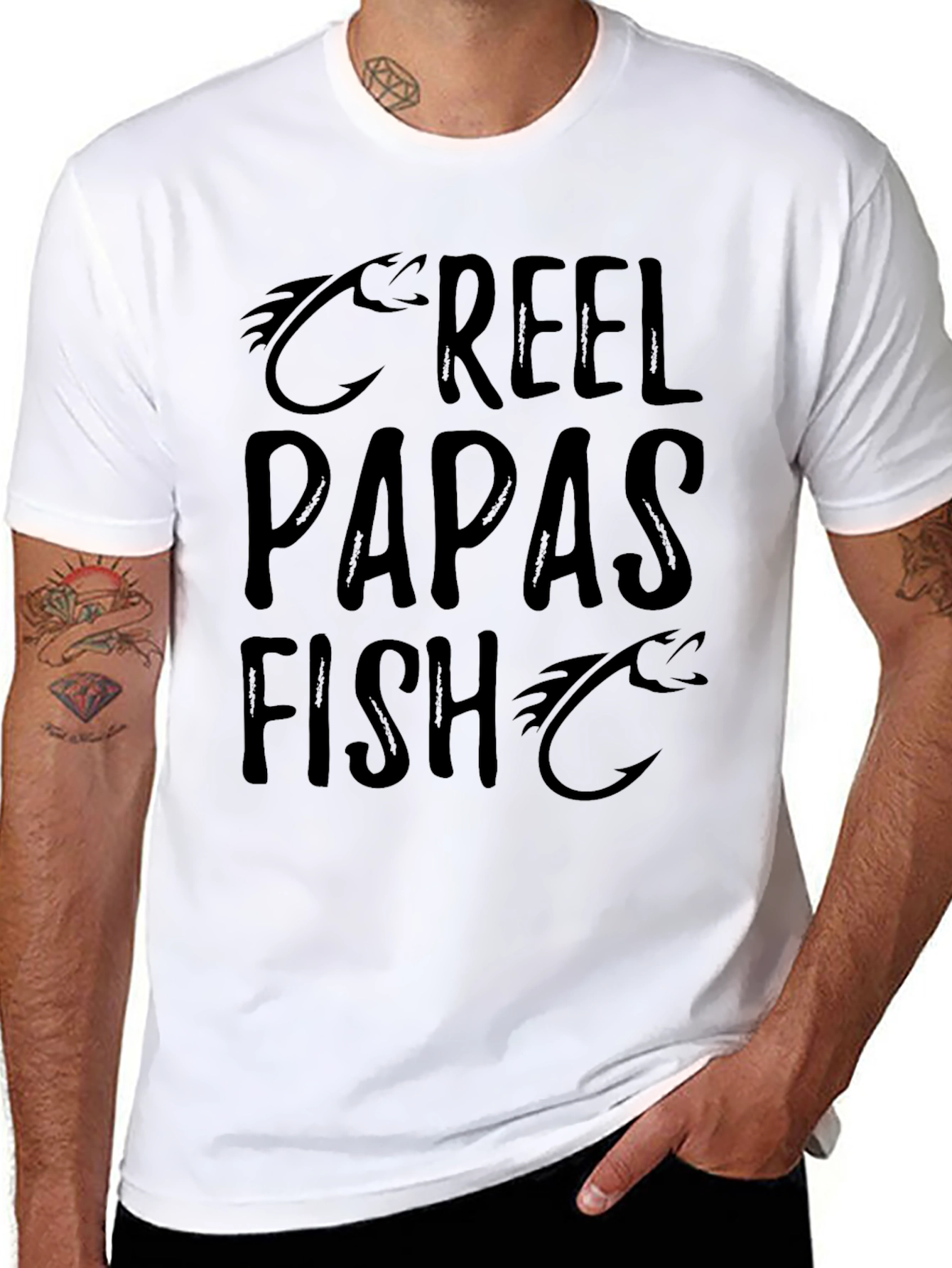 Reel Papas Fish Graphic T-Shirt