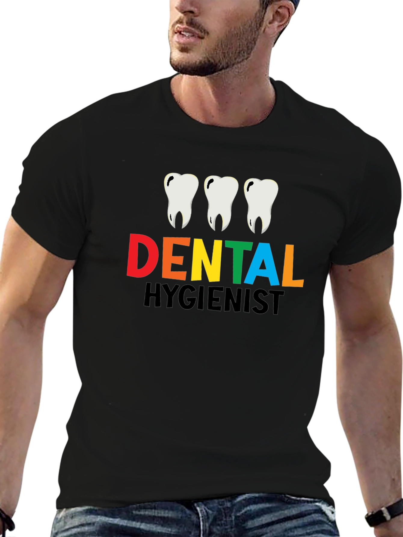 Dental Hygienist T-Shirt - Black Cotton Tee