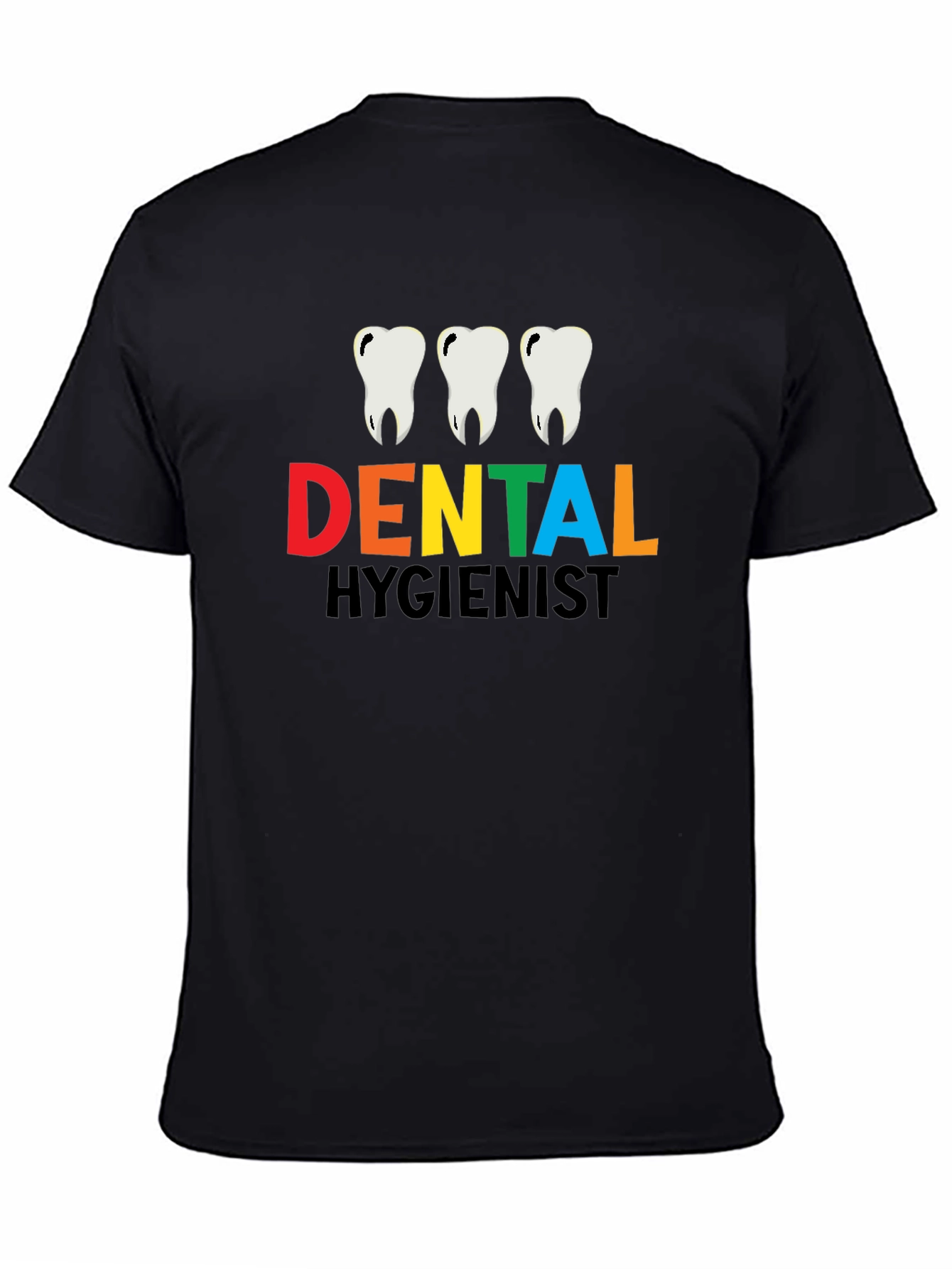 Dental Hygienist T-Shirt - Black Cotton Tee