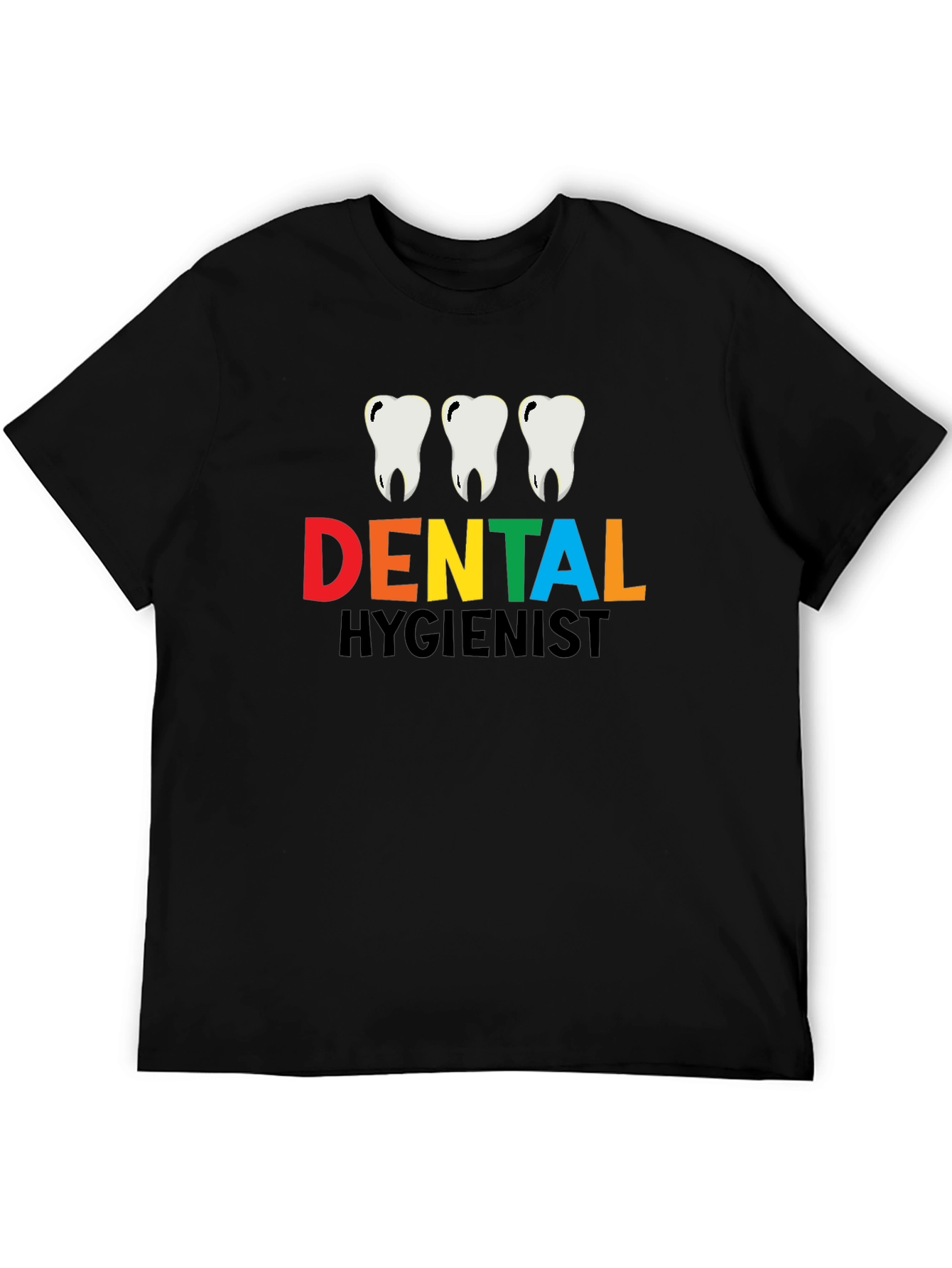 Dental Hygienist T-Shirt - Black Cotton Tee