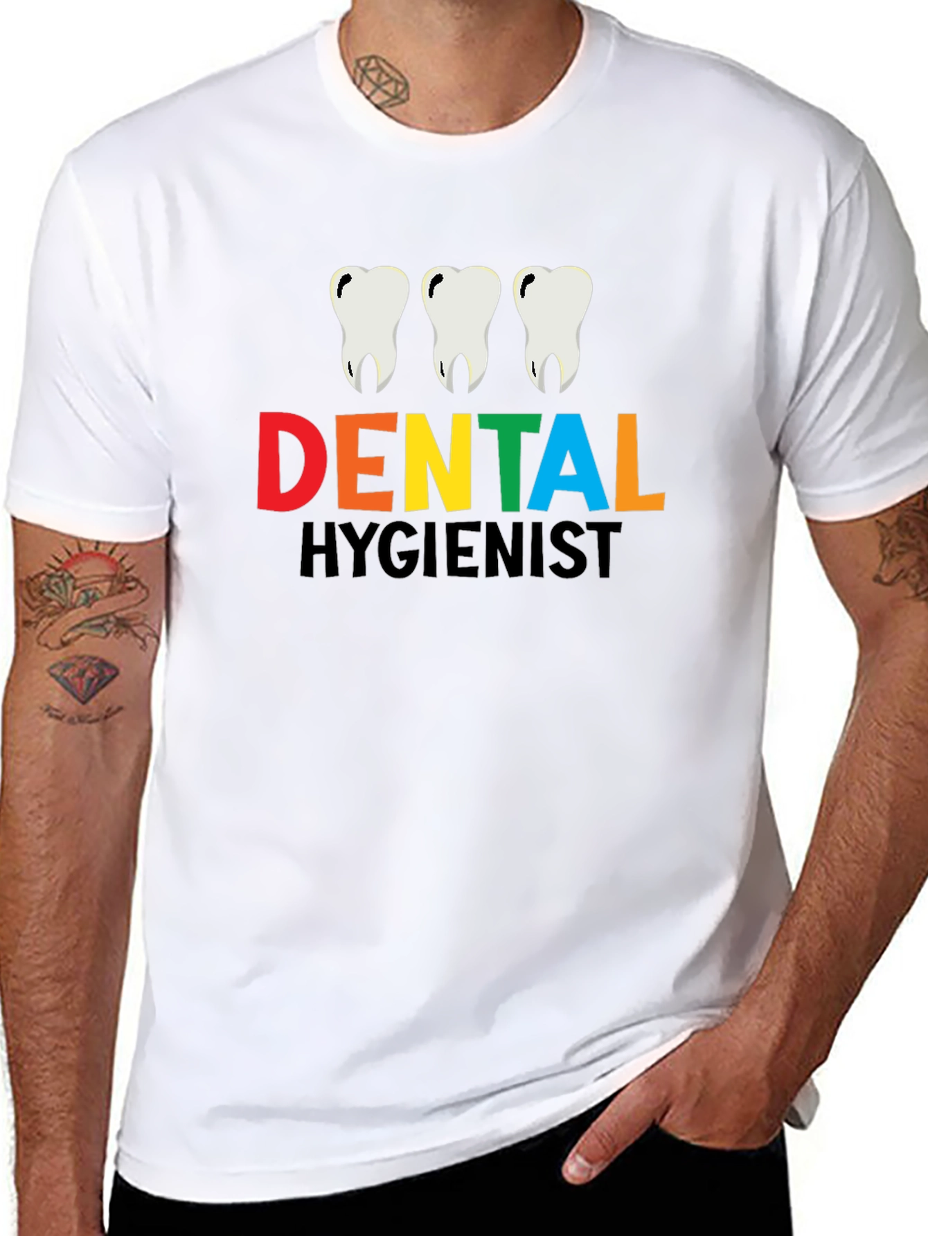 Dental Hygienist T-Shirt - Black Cotton Tee