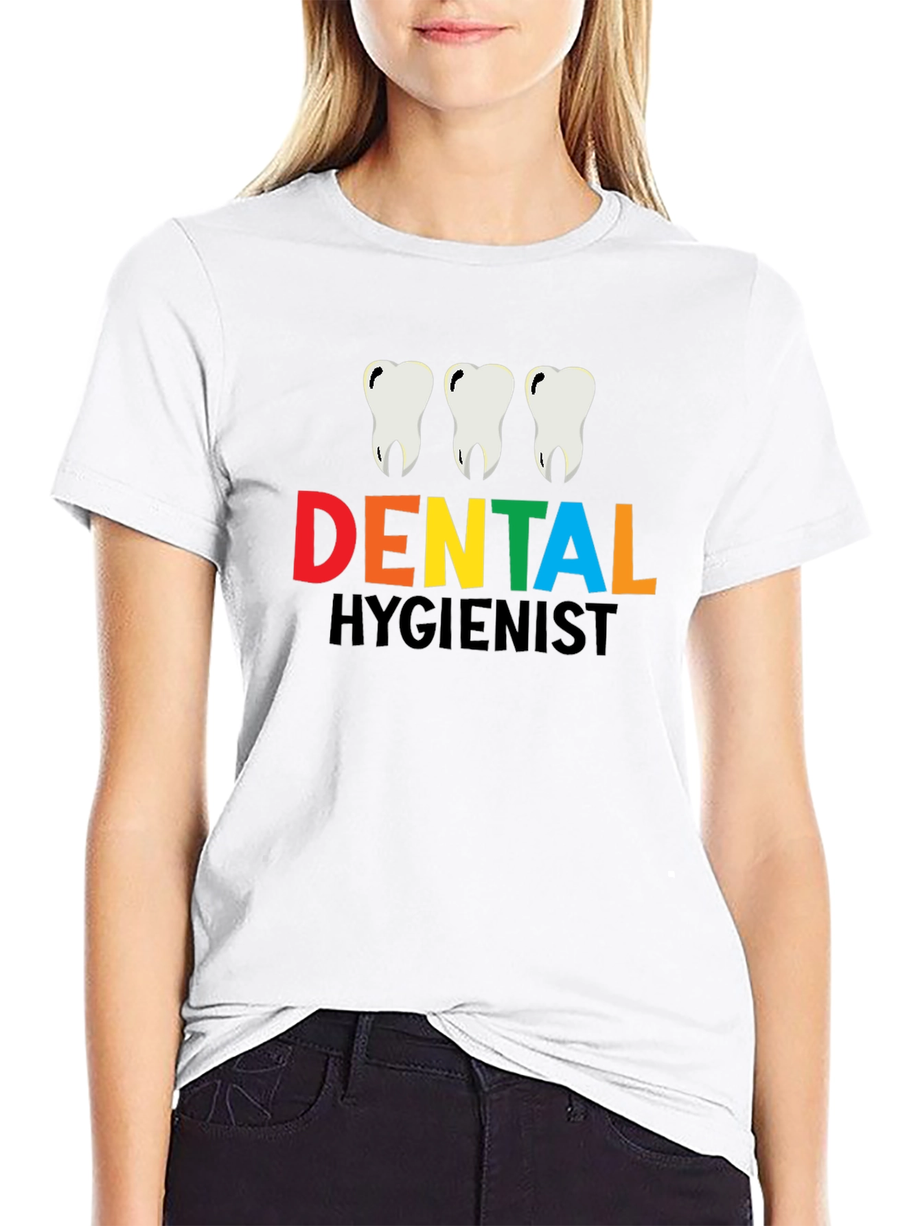 Dental Hygienist T-Shirt - Black Cotton Tee