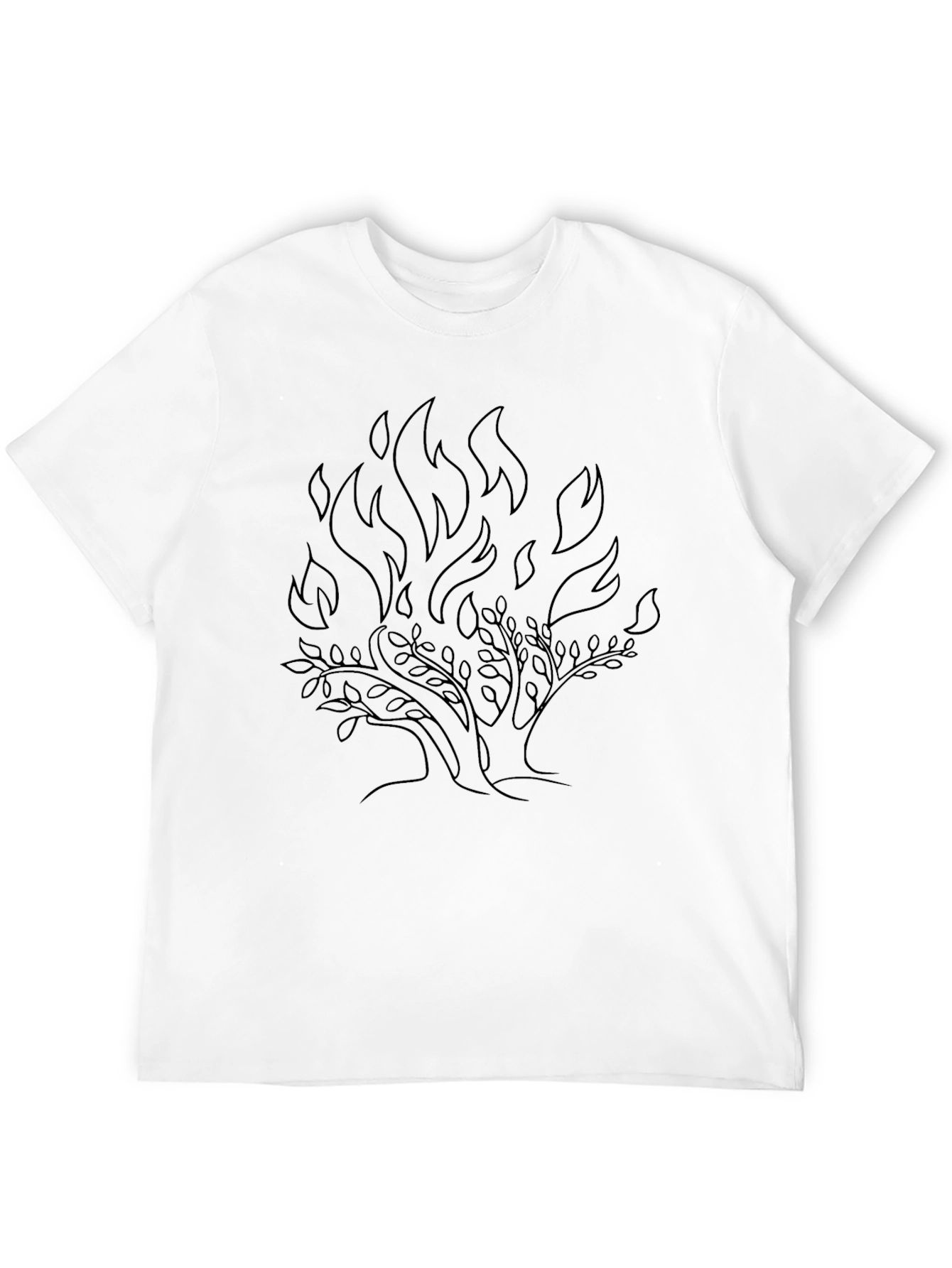Burning Bush Graphic T-Shirt - Black