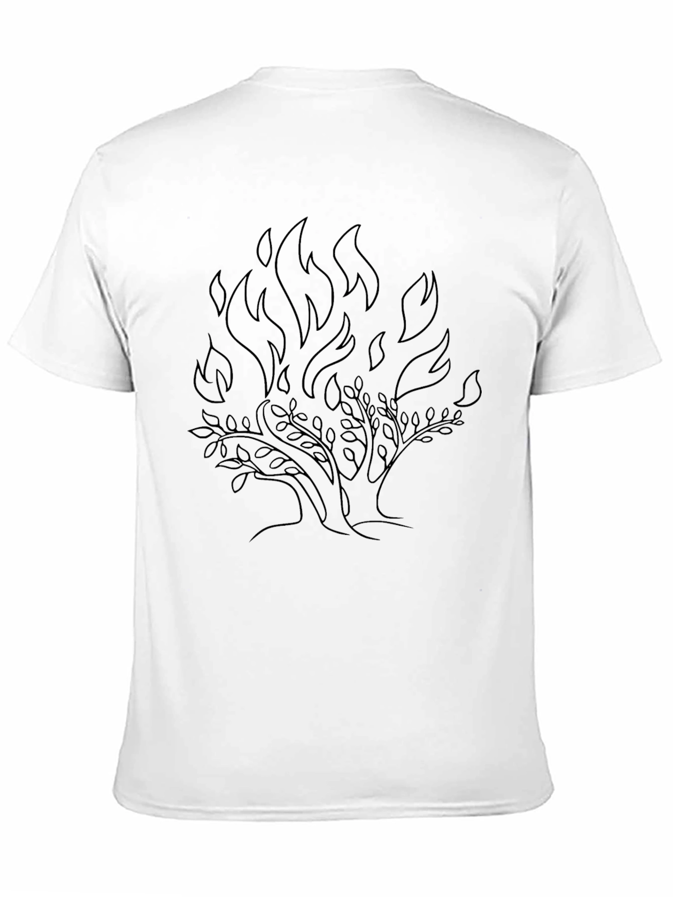 Burning Bush Graphic T-Shirt - Black