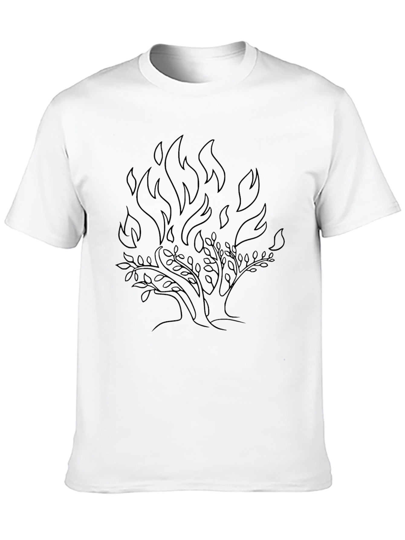 Burning Bush Graphic T-Shirt - Black