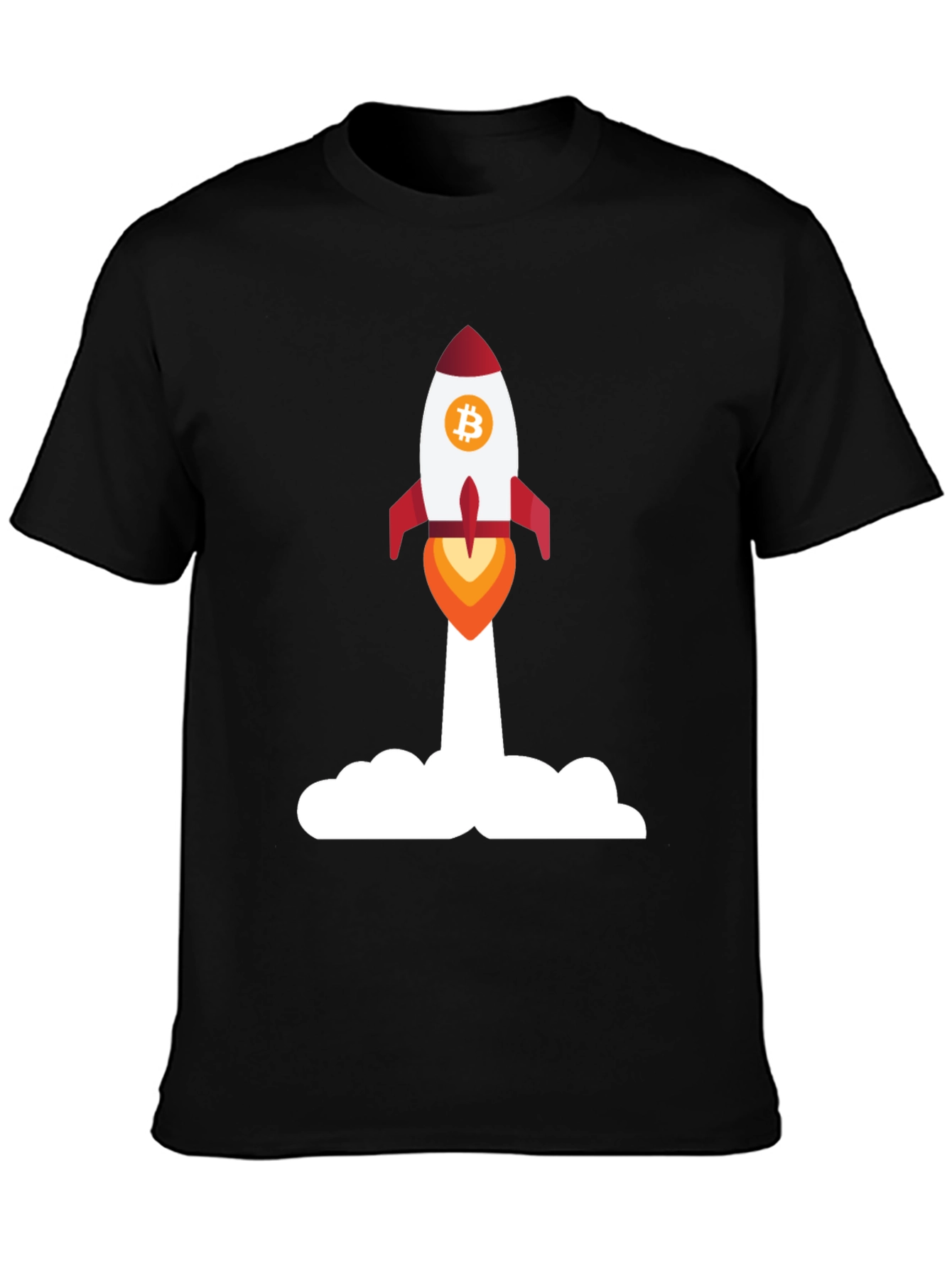 Bitcoin Rocket Launch T-Shirt - Crypto Apparel