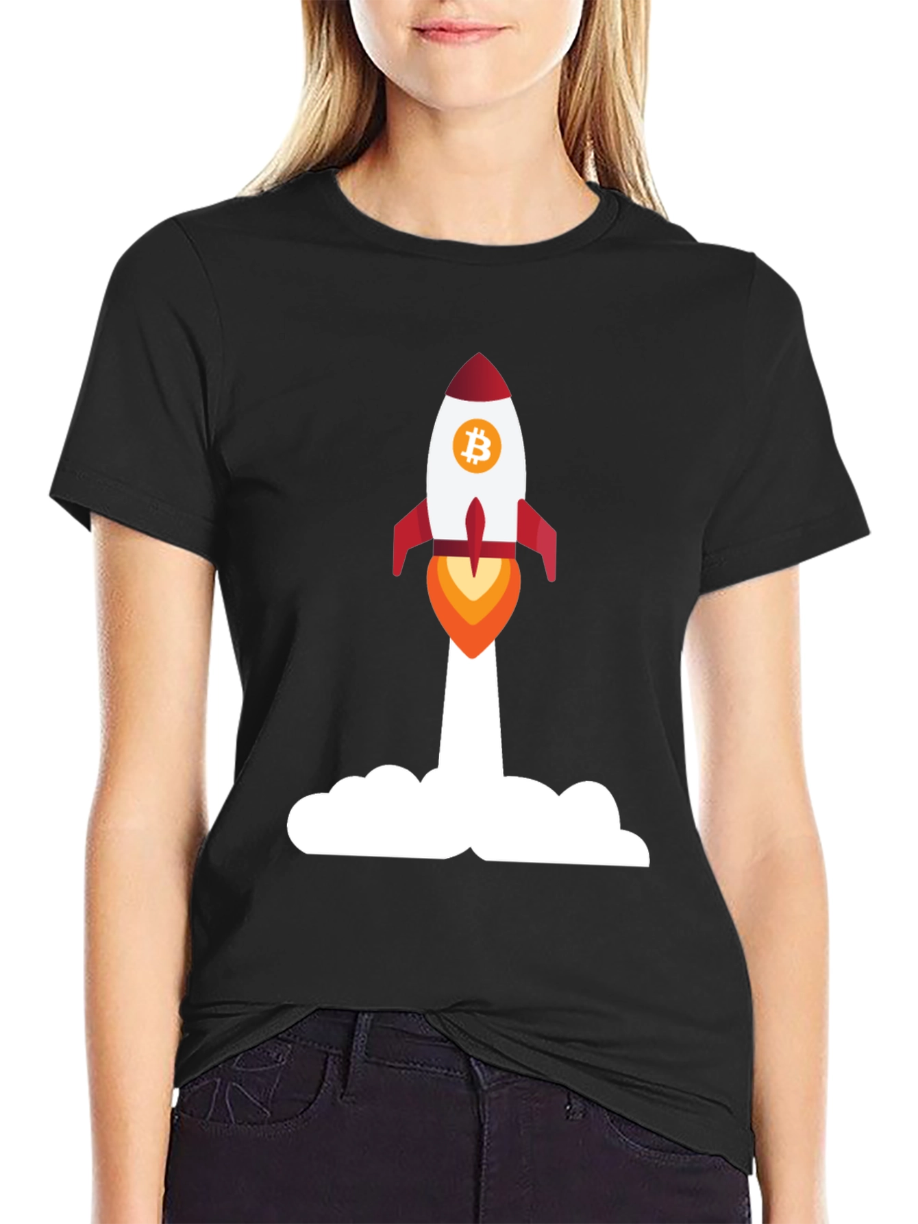 Bitcoin Rocket Launch T-Shirt - Crypto Apparel