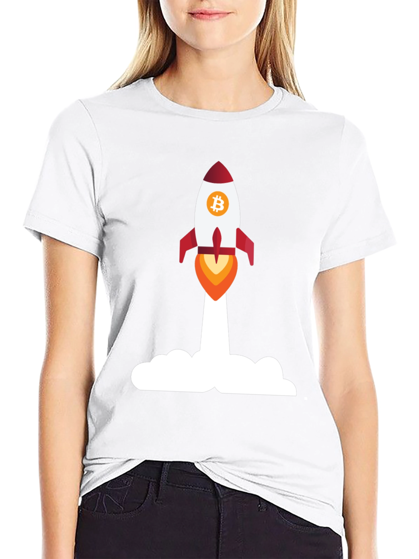 Bitcoin Rocket Launch T-Shirt - Crypto Apparel