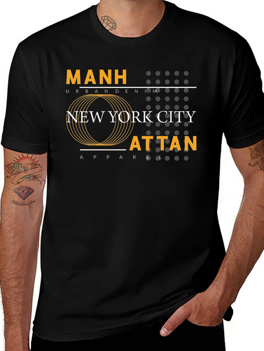 Manhattan NYC Urban Graphic Tee