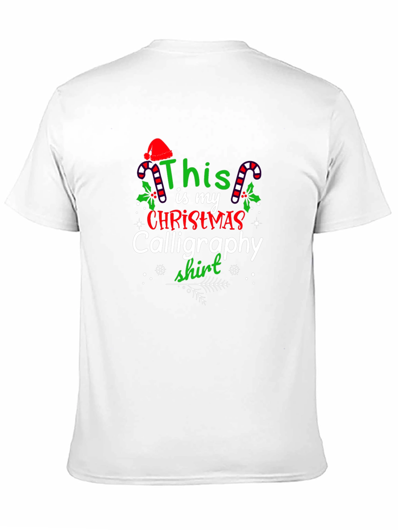 Festive Christmas Calligraphy Shirt