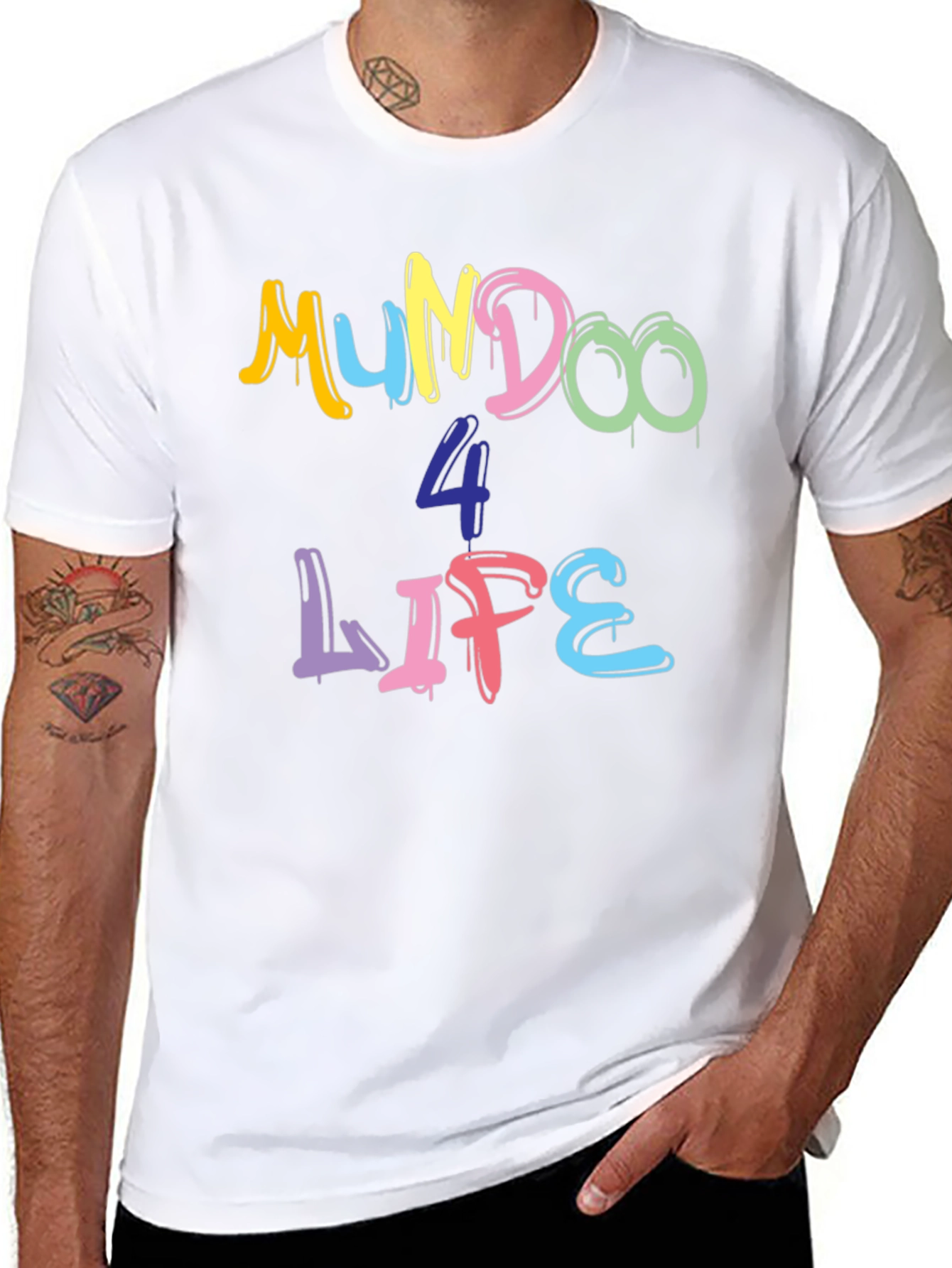 Mundoo 4 Life Black T-Shirt