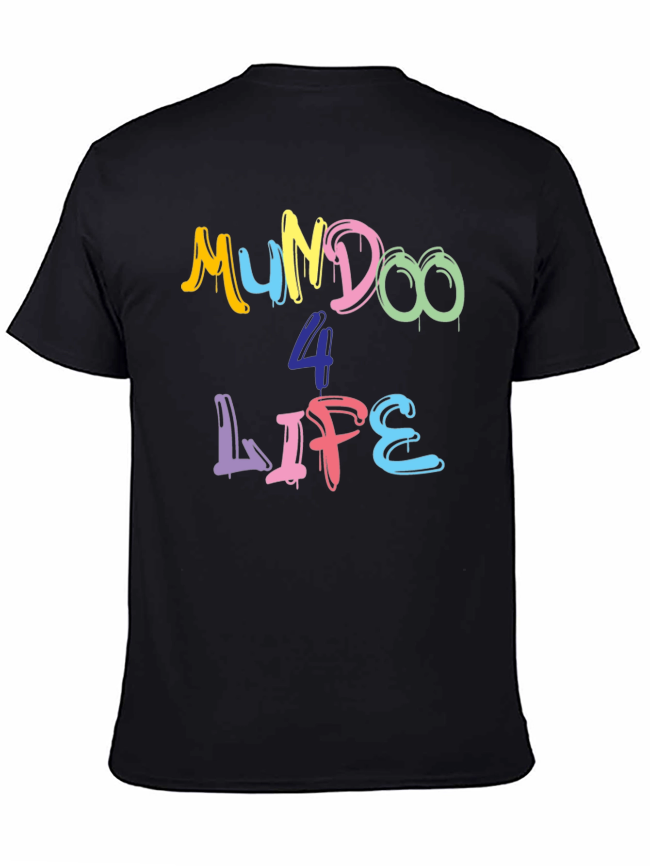 Mundoo 4 Life Black T-Shirt
