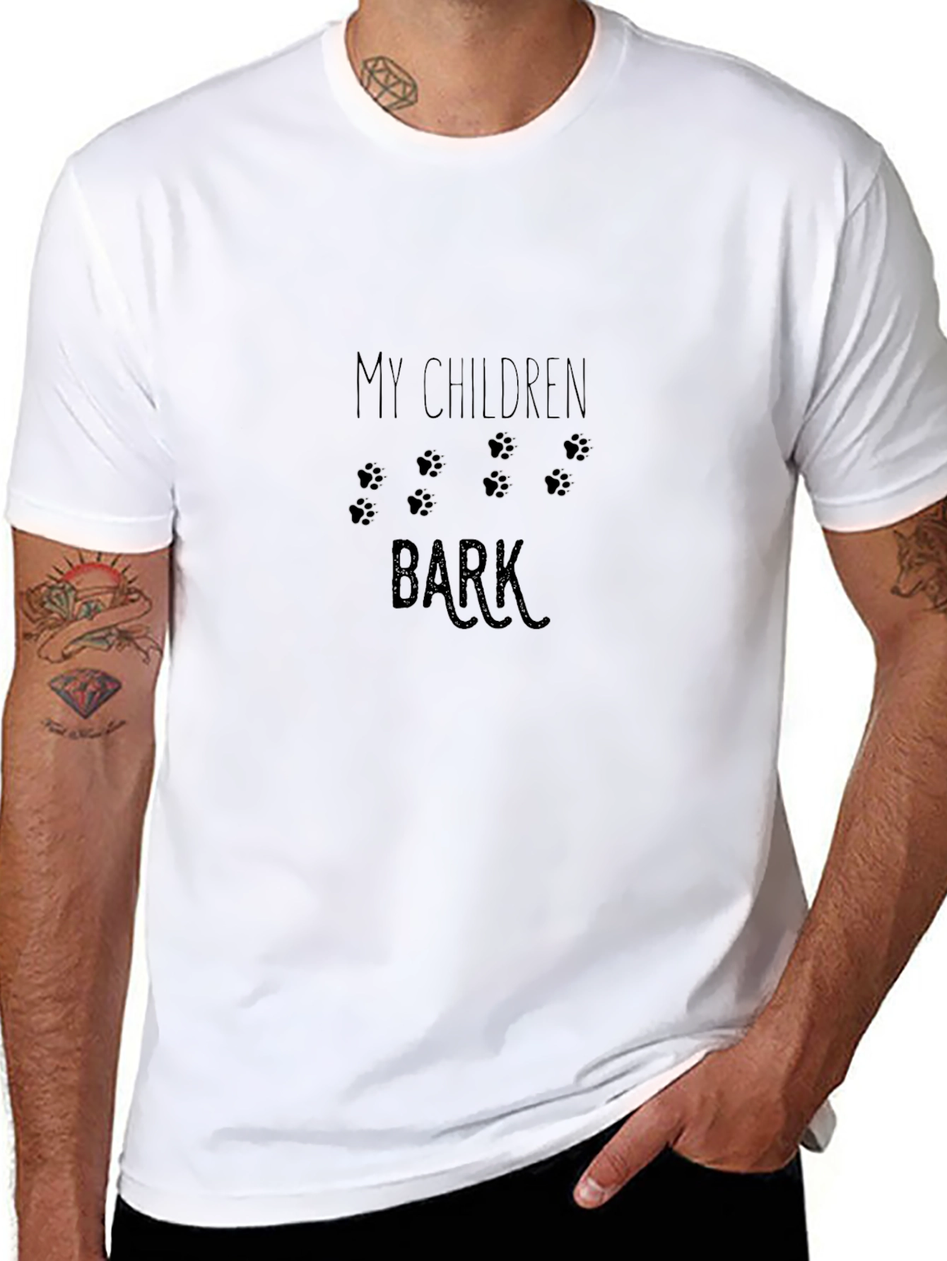 My Children Bark Black T-Shirt