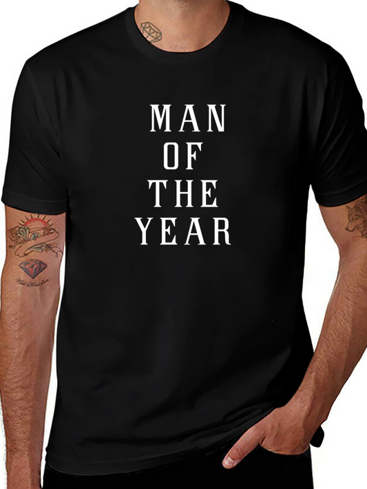 Man of the Year Graphic Tee - Classic Black